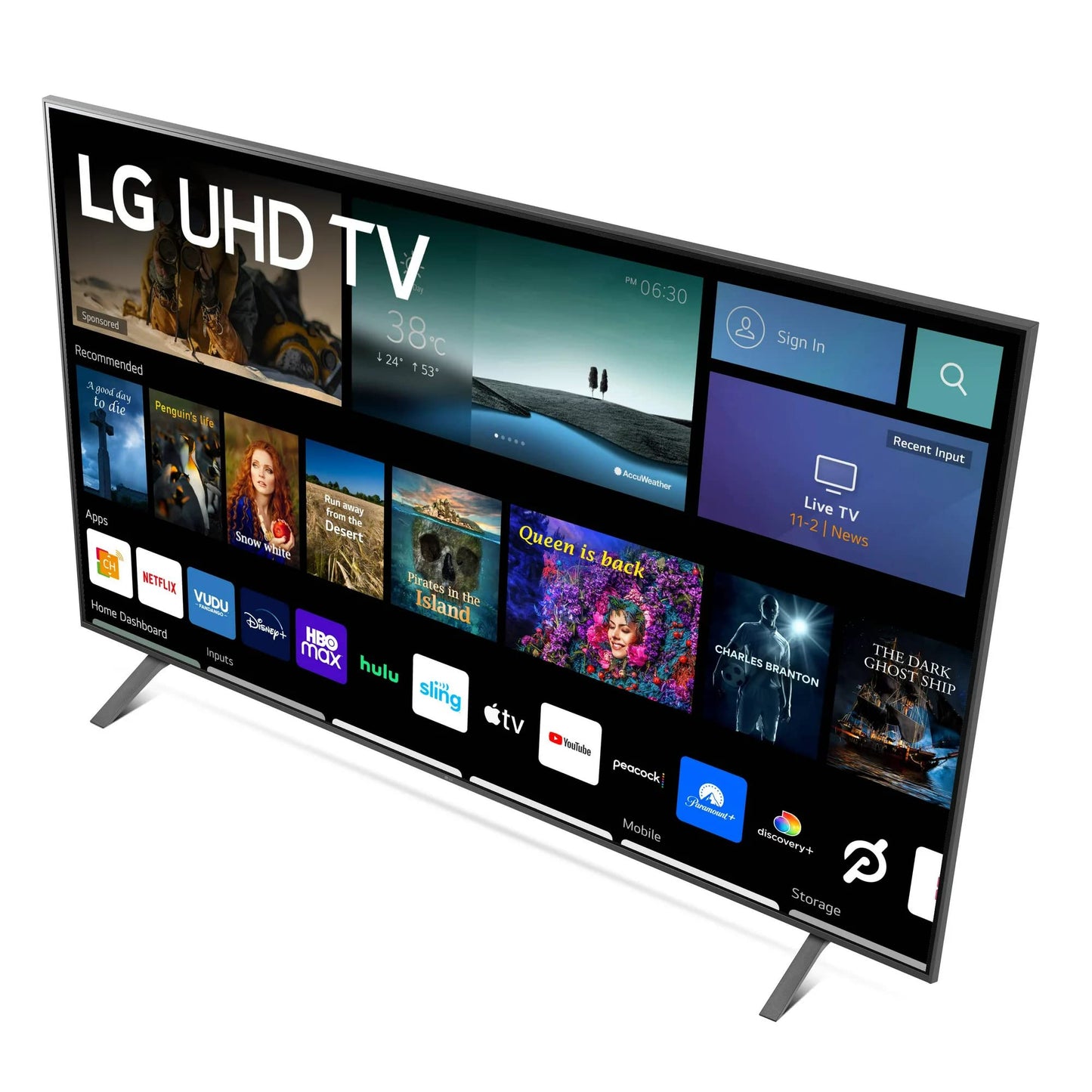 LG Television de 70" Class 4K (2160p) LED Smart TV con HDR Sistema Operativo webOS Procesador α5 Gen5 AI Optimizador de Juegos Alerta Deportiva Funciona con Alexa y Asistente Google 70UQ7070ZUD (Reacondicionado)