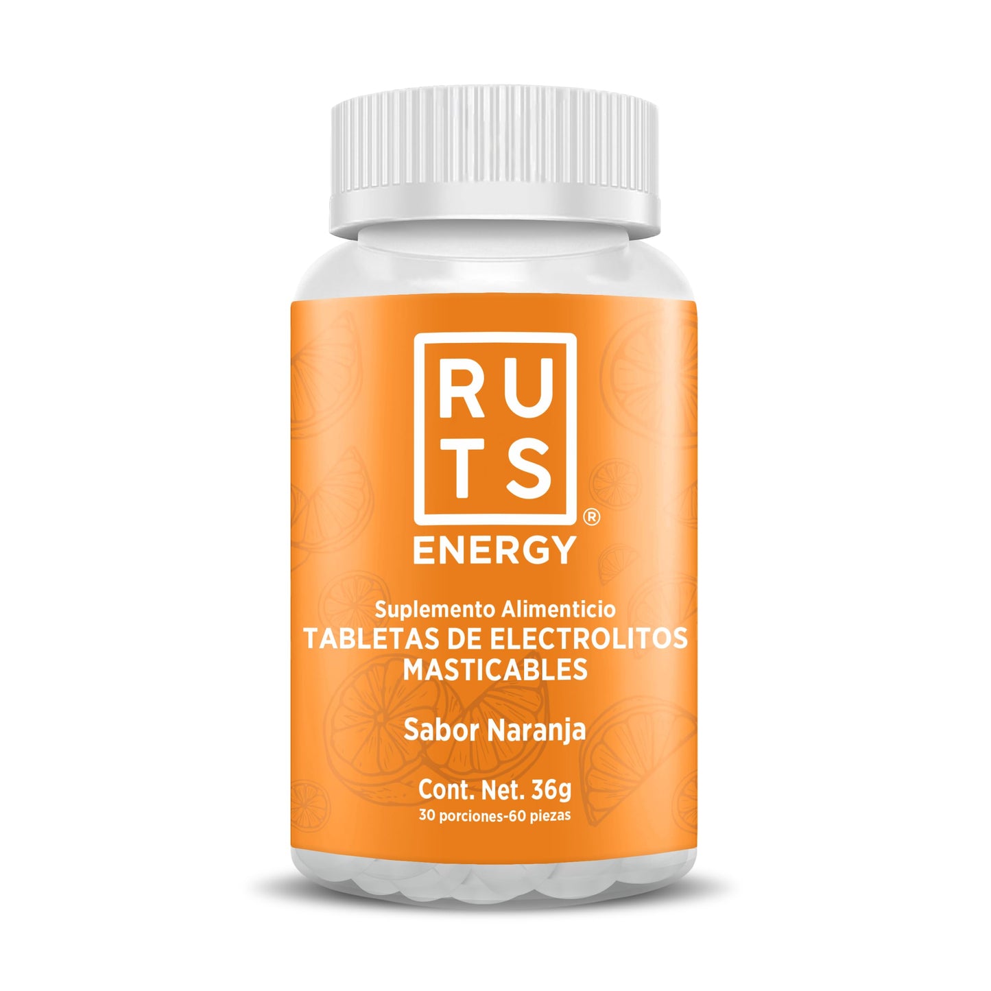 Electrolitos Masticables Ruts Energy Naranja + Gel Mix Ruts Energy (12 Geles)