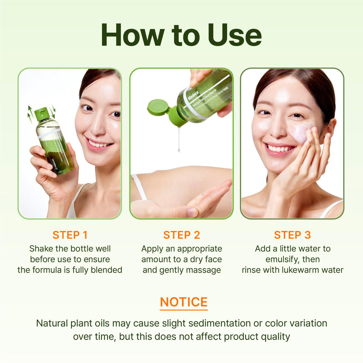 Centellian24 Madeca Matcha Pore Cleansing Oil