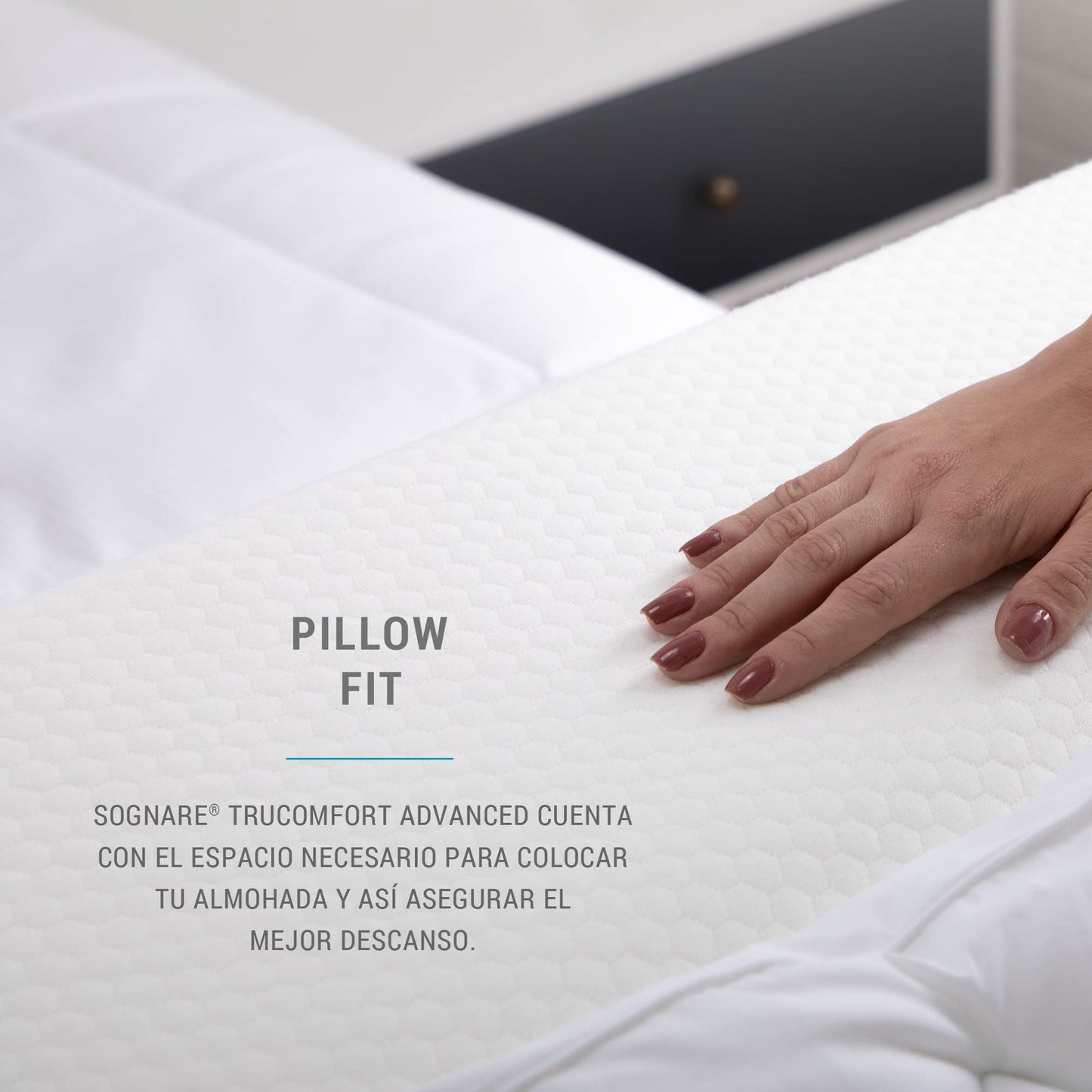 Almohada Sognare Trucomfort Advanced Memory Foam Fussion Original Antirronquidos y Antireflujo