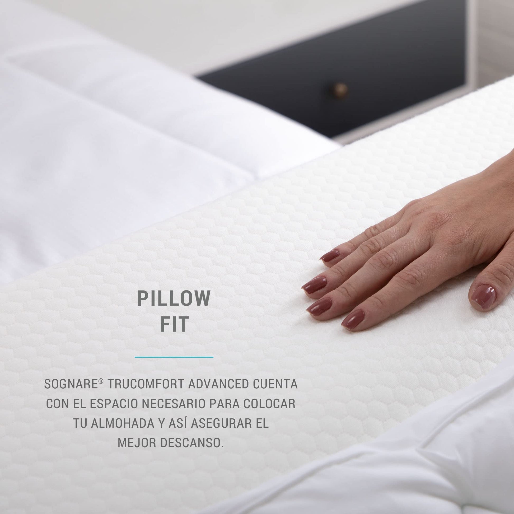 Almohada Sognare Trucomfort Advanced Memory Foam Fussion Original Antirronquidos y Antireflujo