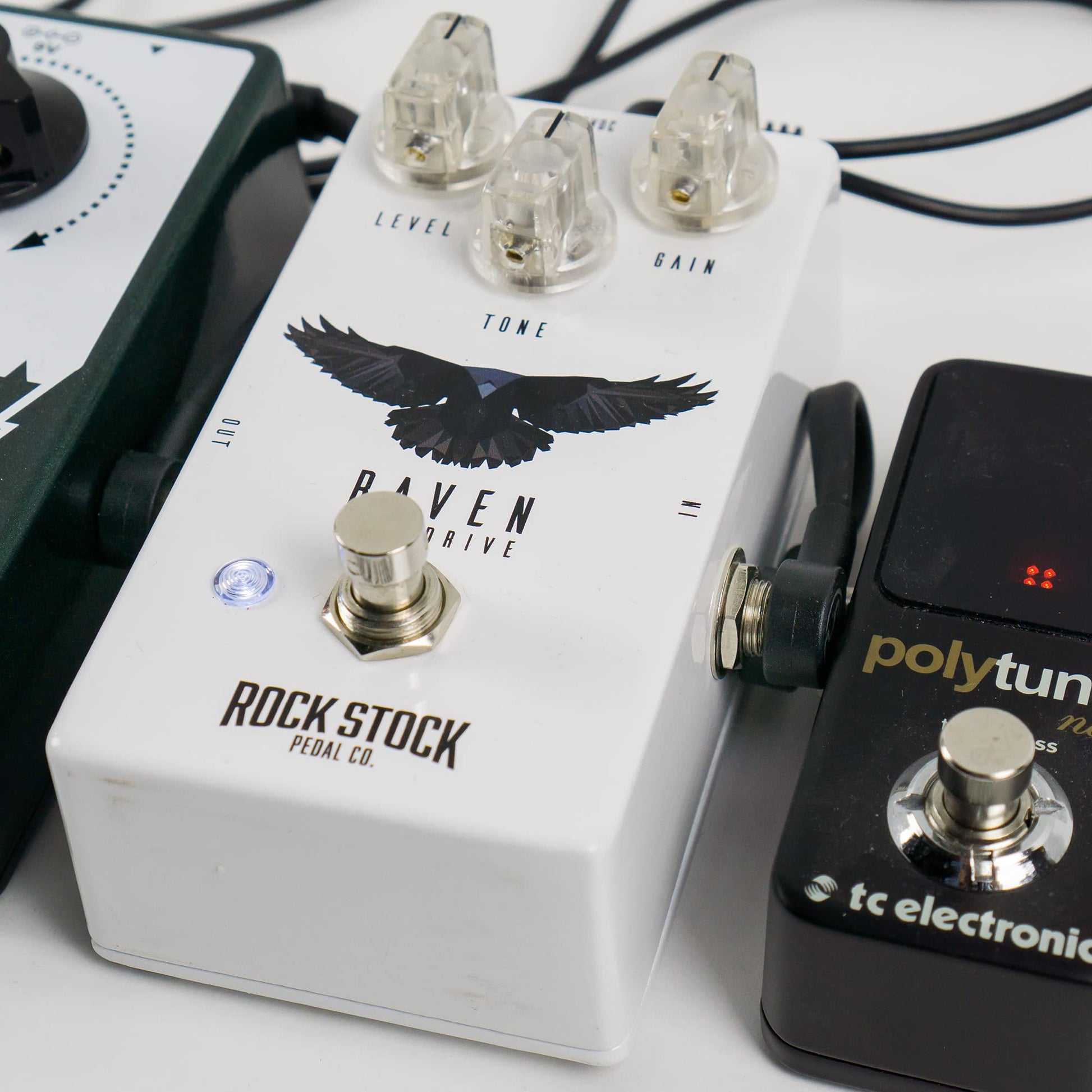 Cables de Conexión para Guitarra Rock Stock Negro Ultrafinos 12 Pulgadas