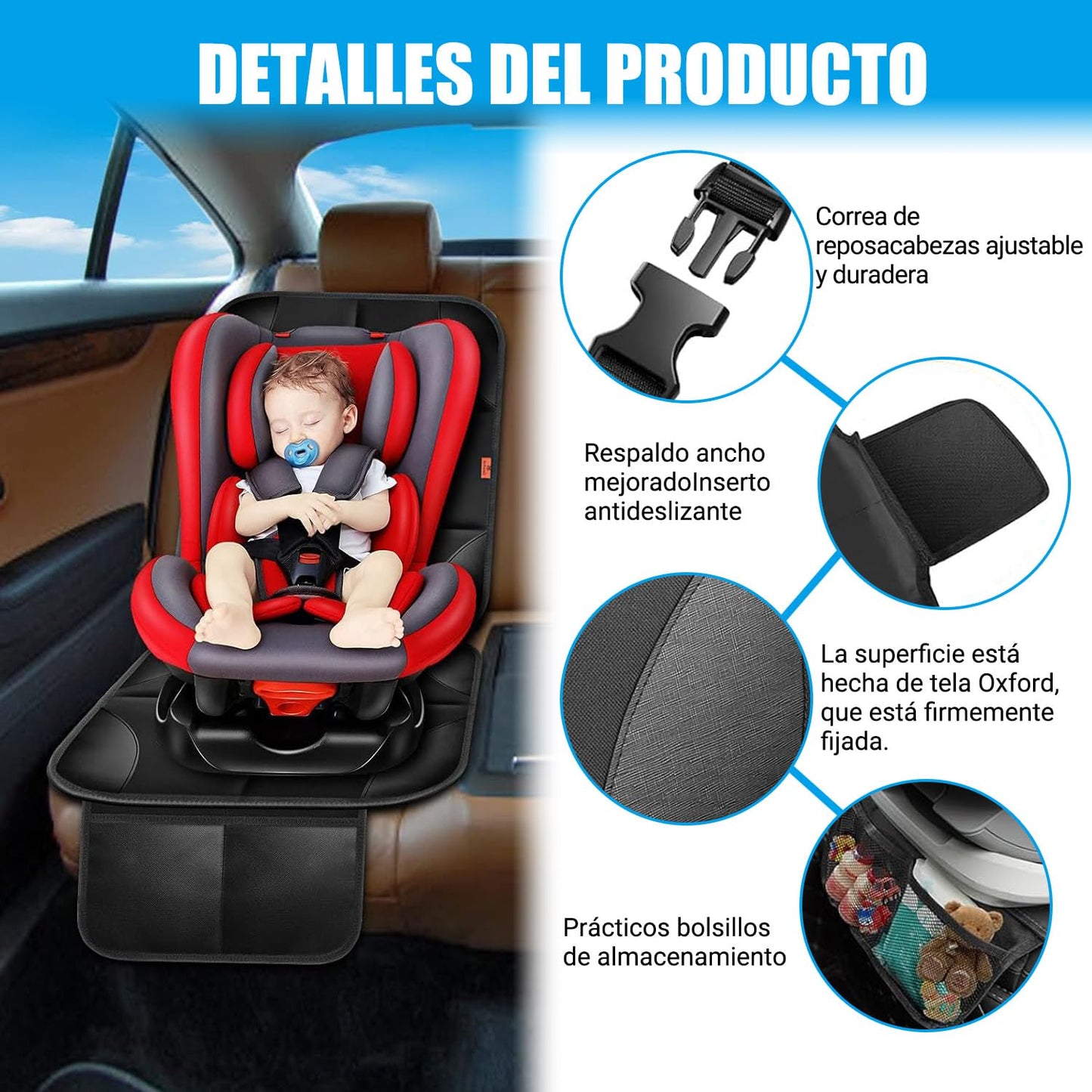 COSTRN Cubre Asientos para Auto Juego de 2 Piezas Oxford