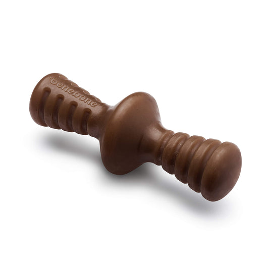 Benebone Zaggler - Juguete masticable para Perro, Hecho en Estados Unidos, Sabor de Cacahuete Real, Grande