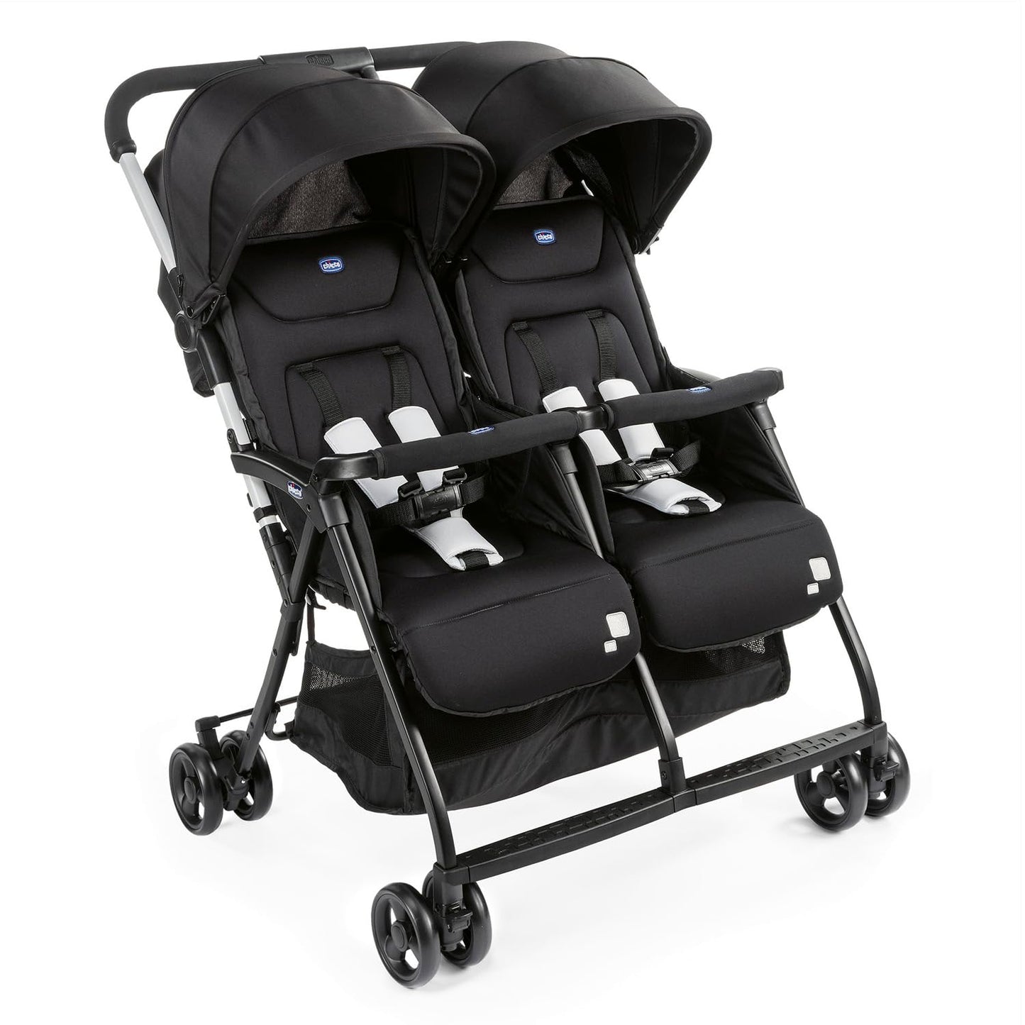 CHICCO, Carriola Gemelar Ohlalà Twin, Carriola Doble, Color Negro