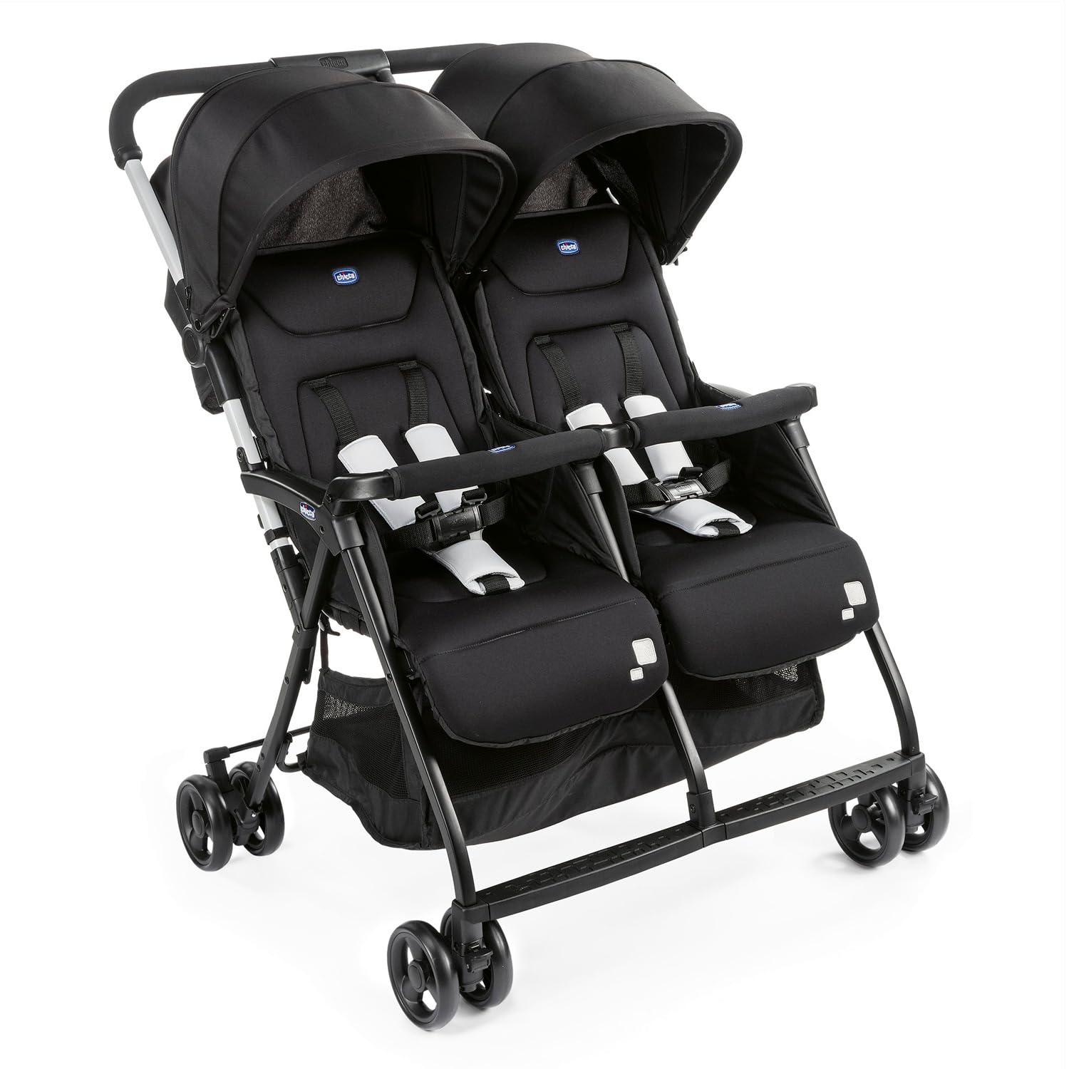 CHICCO, Carriola Gemelar Ohlalà Twin, Carriola Doble, Color Negro