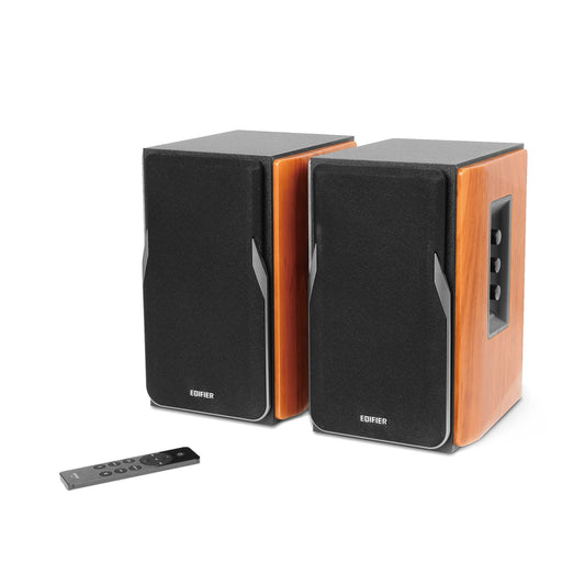 Altavoces de Estantería Edifier Grano de Madera Bluetooth Activos 2.0 42W RMS