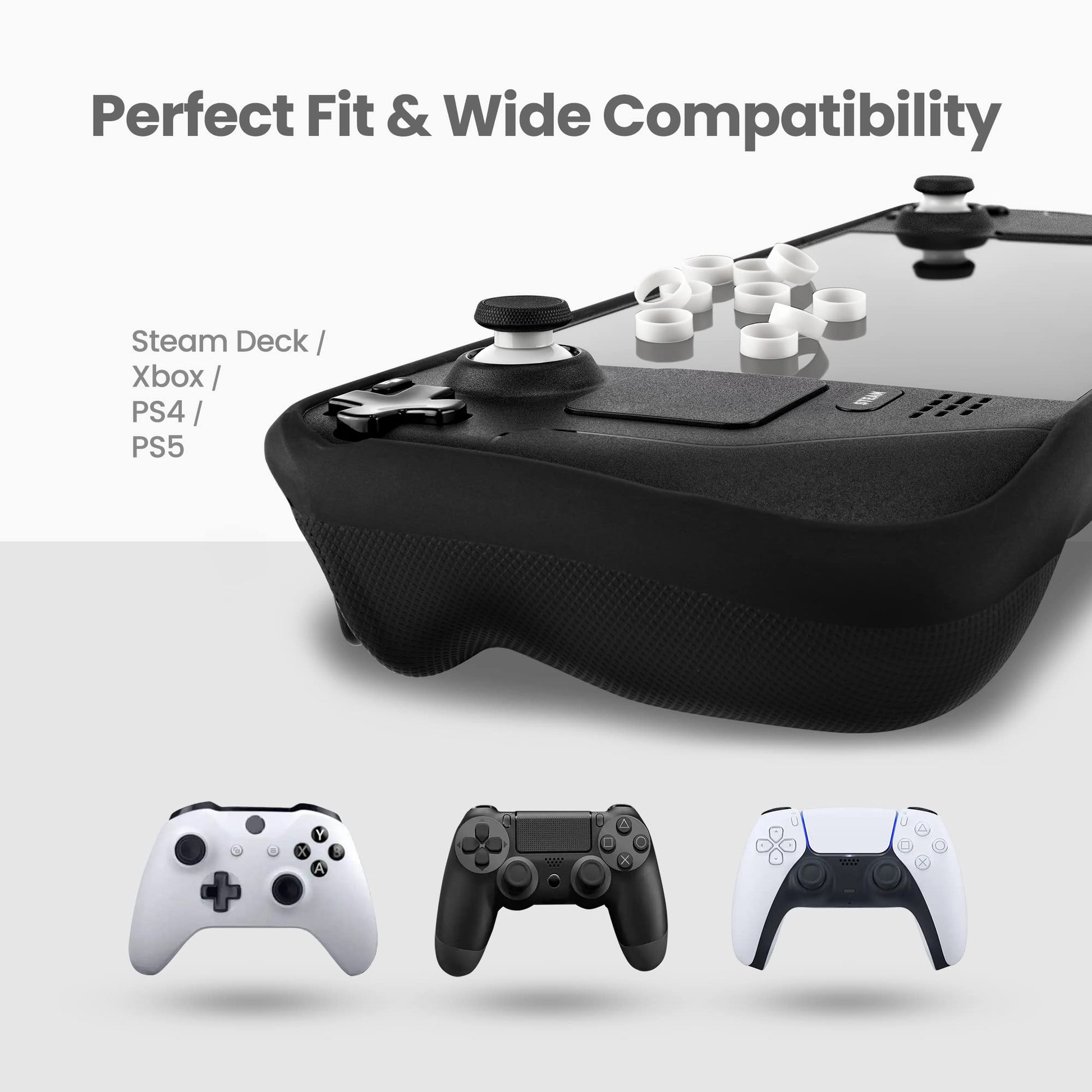 Protectores de Palanca Park Sung Transparente Compatibles con Steam Deck Xbox Switch Pro Controller PS4 PS5 ROG Ally 8 BitDo Joystick