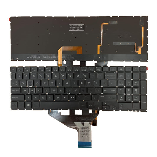 Teclado para Portátil Tiugochr EE. UU. Colorido HP OMEN 15-DC 15-DH 15T-DC 17-CB 15-DC0153TX