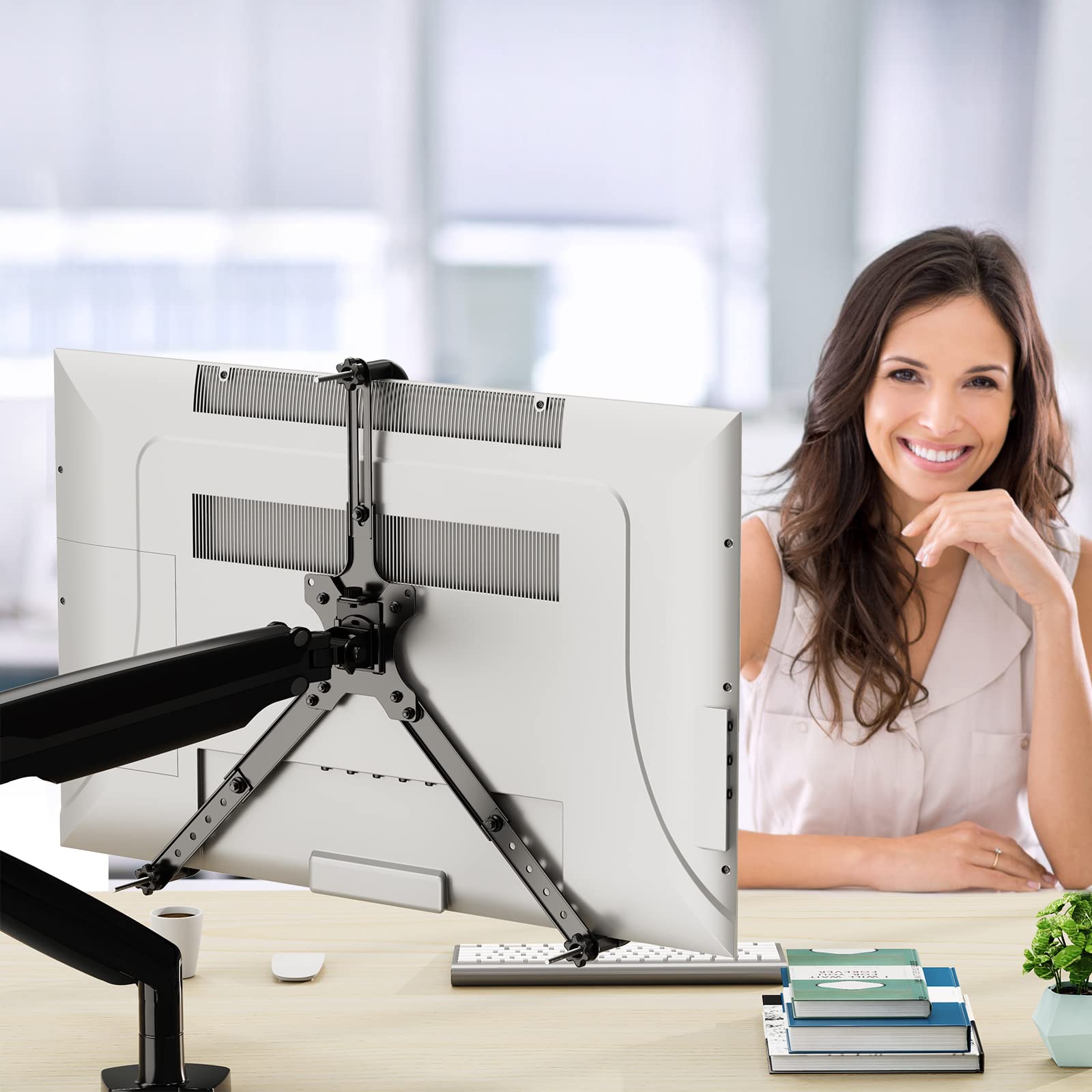 Adaptador de Montaje VESA MOUNT PRO Negro Universal para Monitores de 19 a 32 Pulgadas