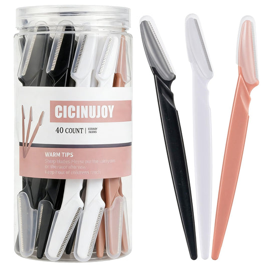 Maquinilla de Afeitar CICINUJOY Rosa Kit de Afeitado Facial y Dermaplaning para Mujer
