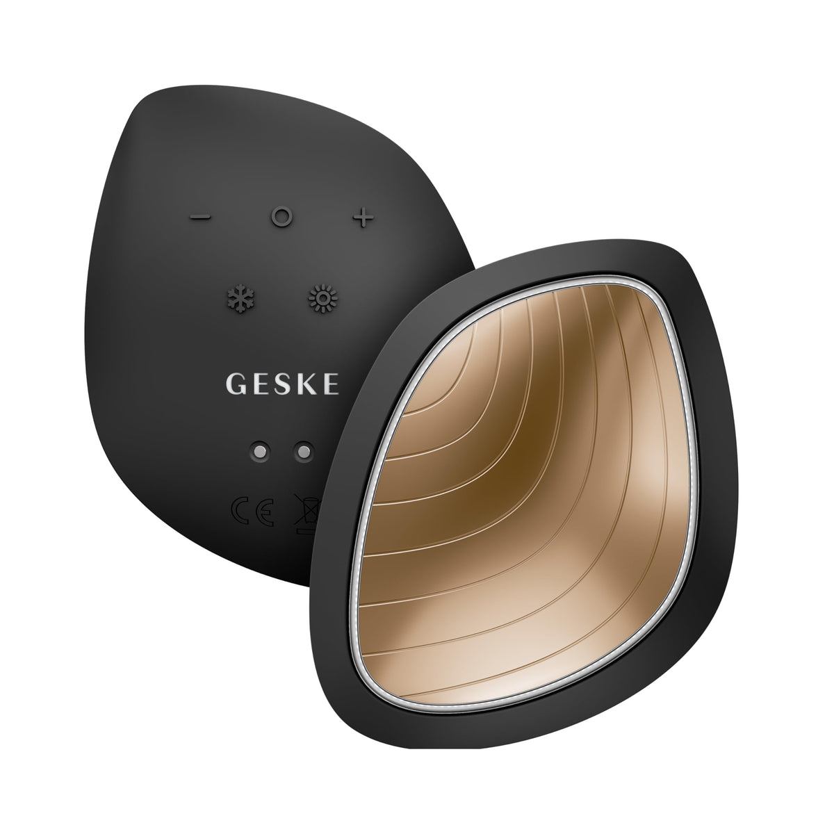 GESKE | SmartAppGuided™ Sonic Warm & Cool Mask | 9 en 1 | Máscara facial LED de belleza | Espectro LED completo y terapia de luz roja | Calor/frío | Mayor absorción de productosl | masajeador facial
