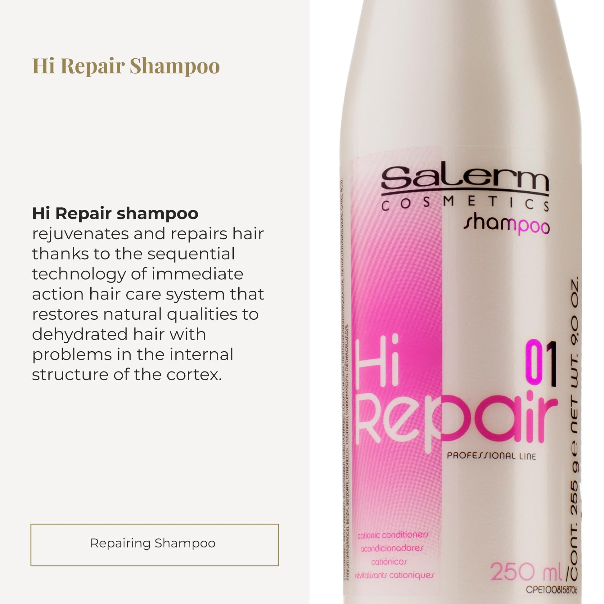 Shampoo Salerm Hi Repair 9.0 oz