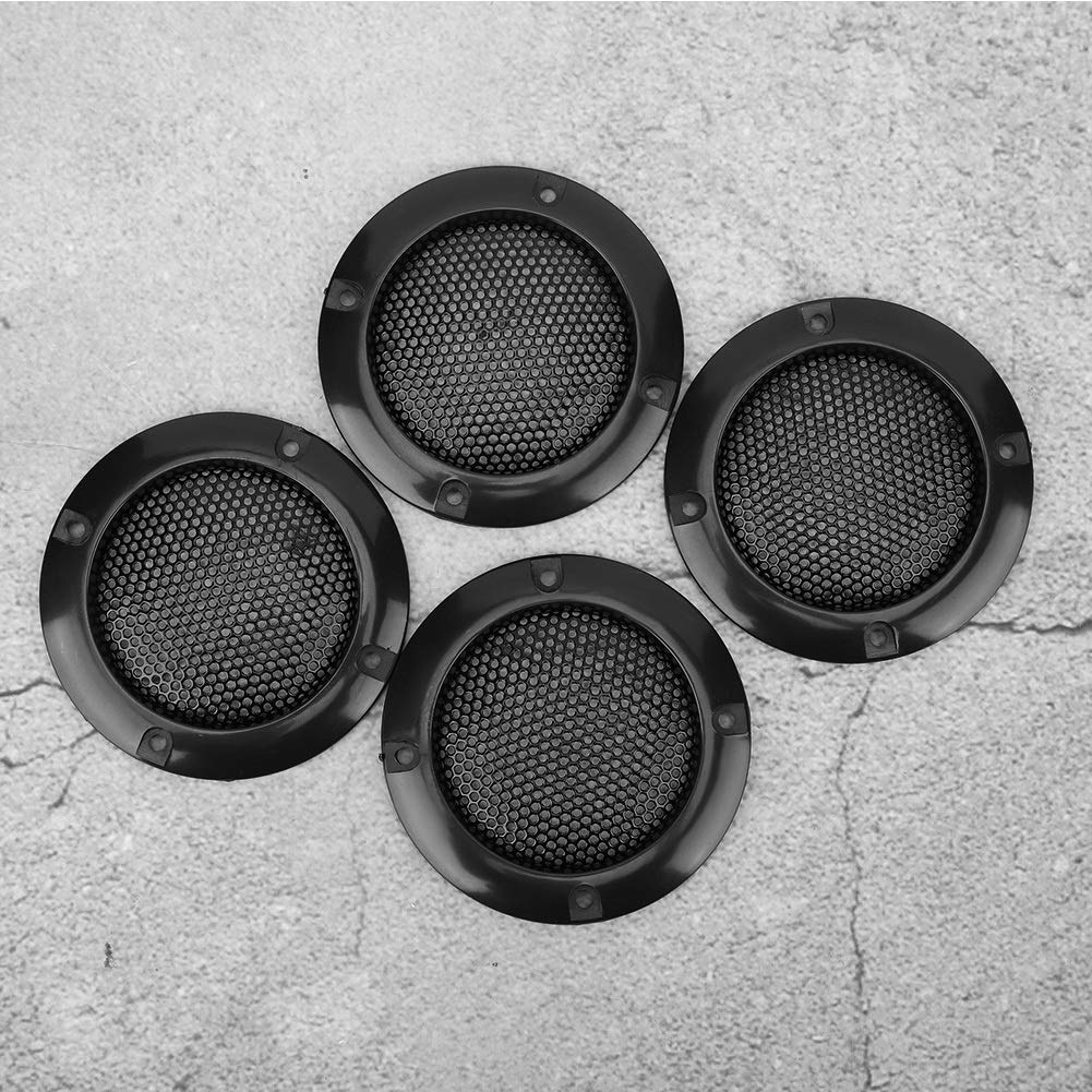 Rejilla de Altavoz de Audio Acouto Negro Decorativa para Auto