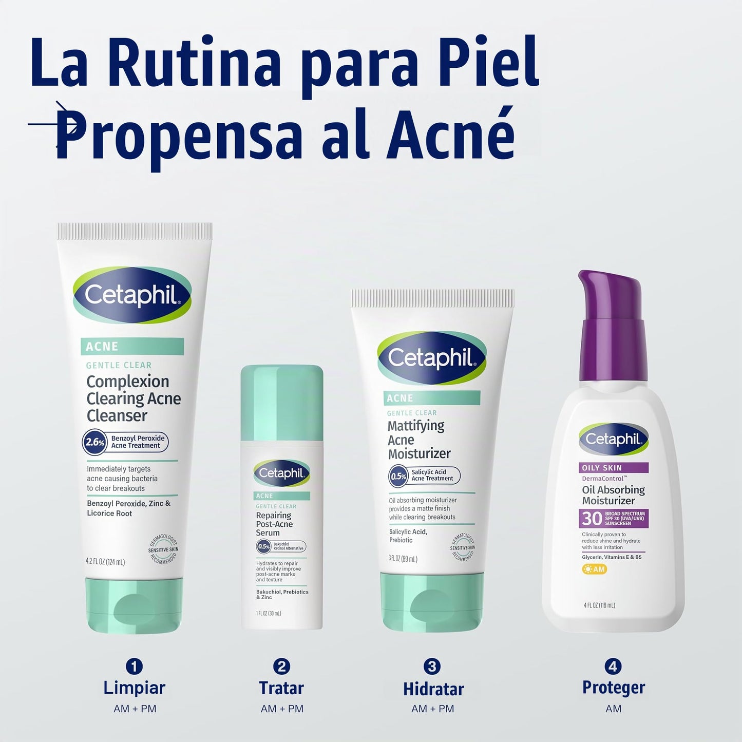 Cetaphil Gentle Clear Complexion-Clearing BPO Acne Cleanser