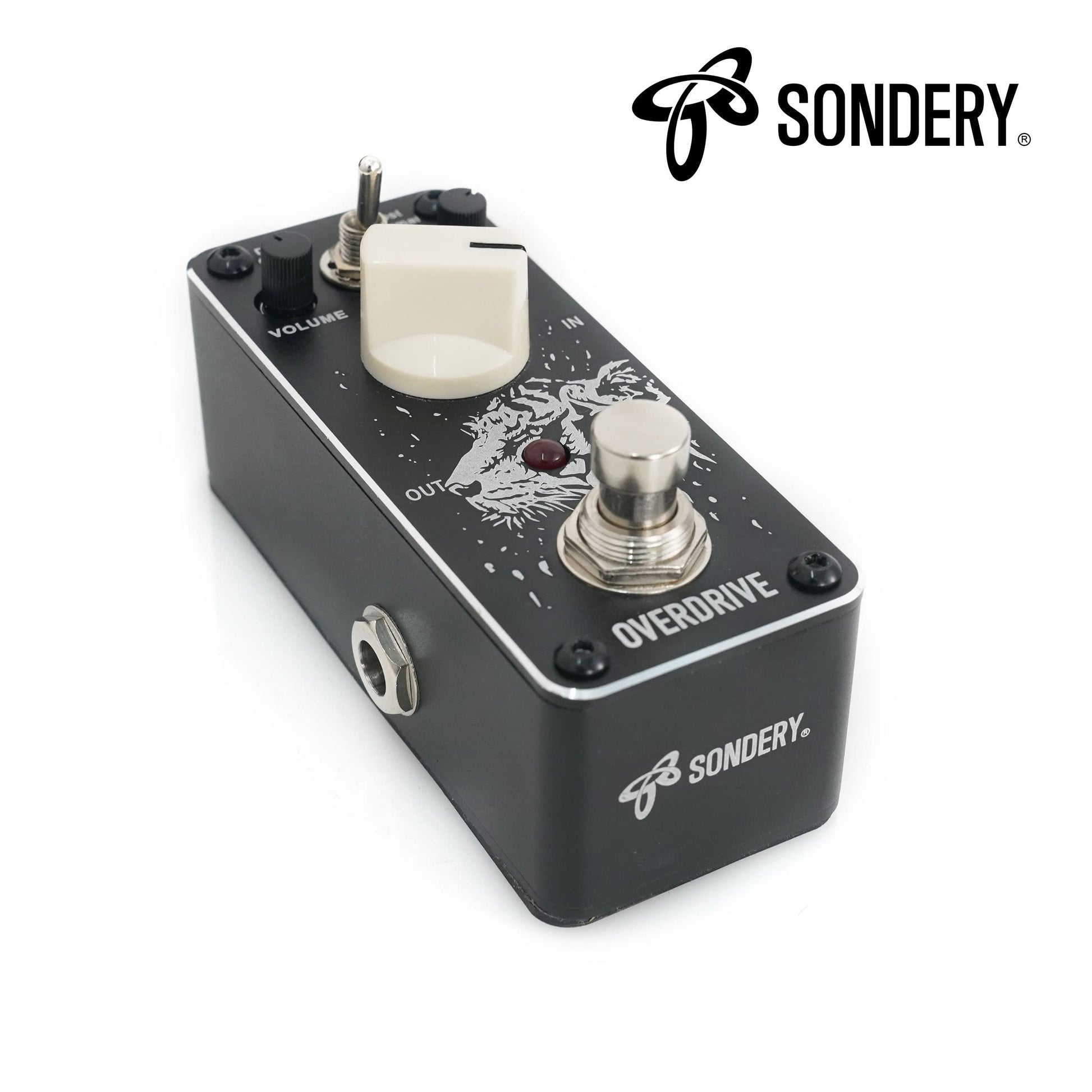 Pedal de Sobremarcha Sondery Rojo con 2 Modos de Impulso y True Bypass para Guitarras Eléctricas