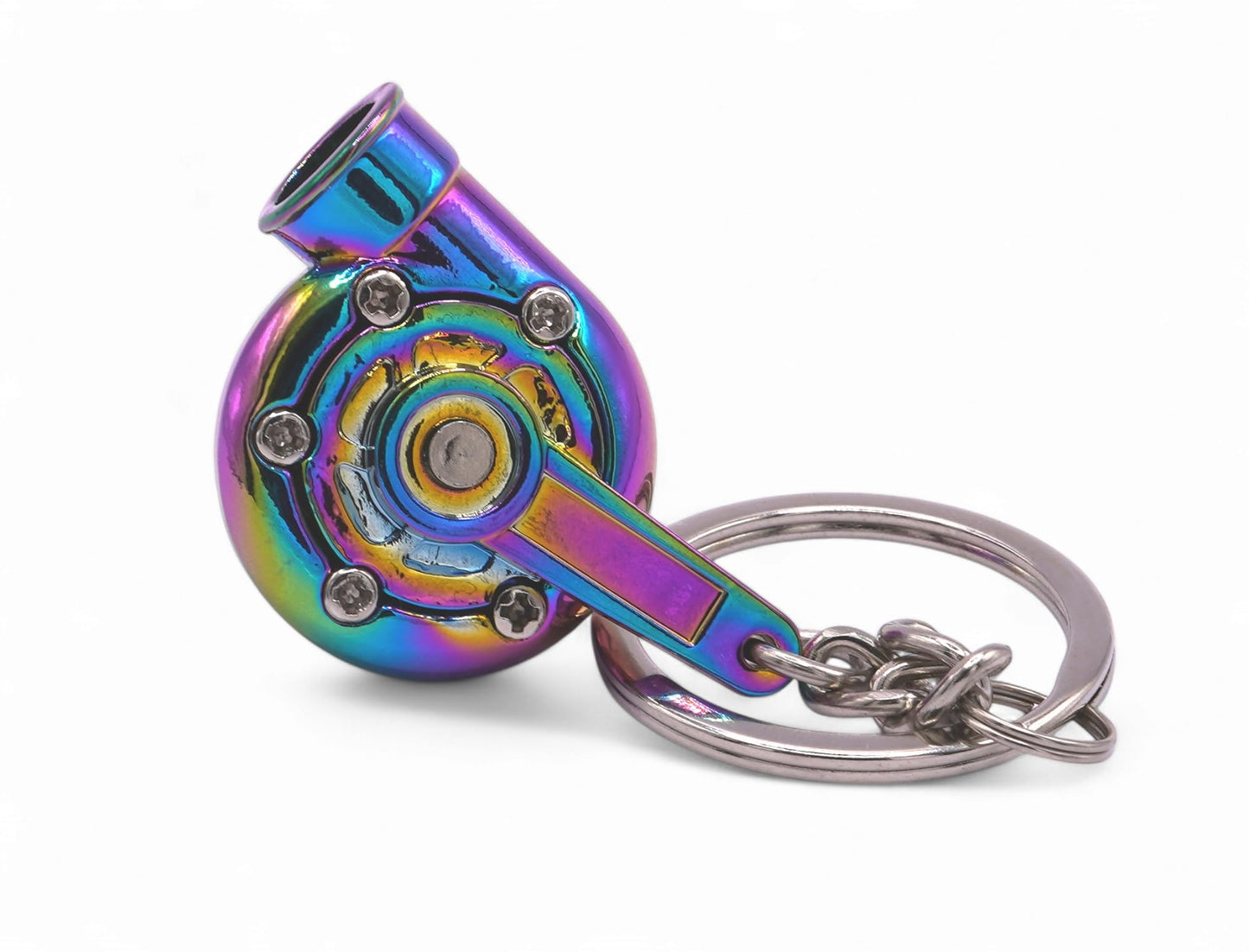GT//Rotores - Llavero turbocargador de metal para automóvil en miniatura, Neo cromado Purple, Talla única