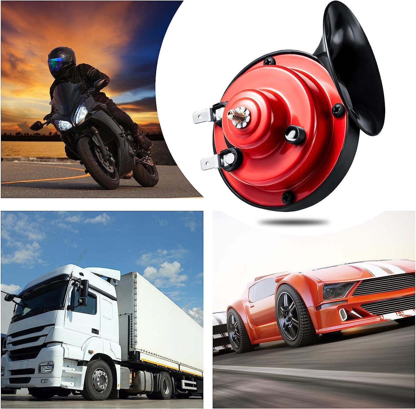 Bocinas Dobles Caracol Eléctrico Accesorios Automotrices Universales Impermeables 12 V