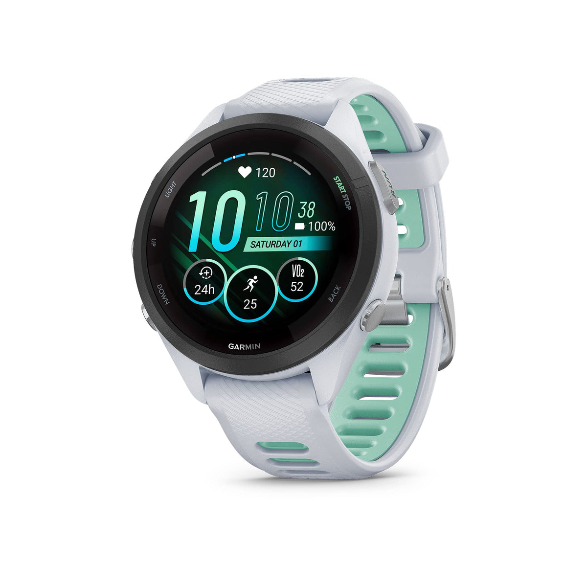 Reloj Garmin Forerunner 265S Blanco 42mm con Función de Música