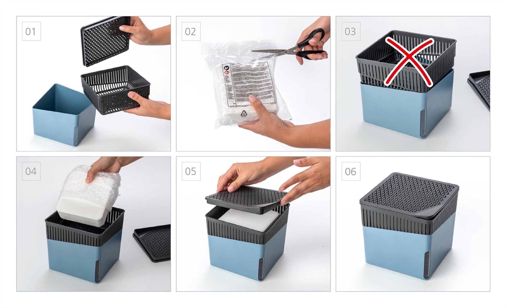 Deshumidificador Portátil Wenko Gris Compacto y Recargable