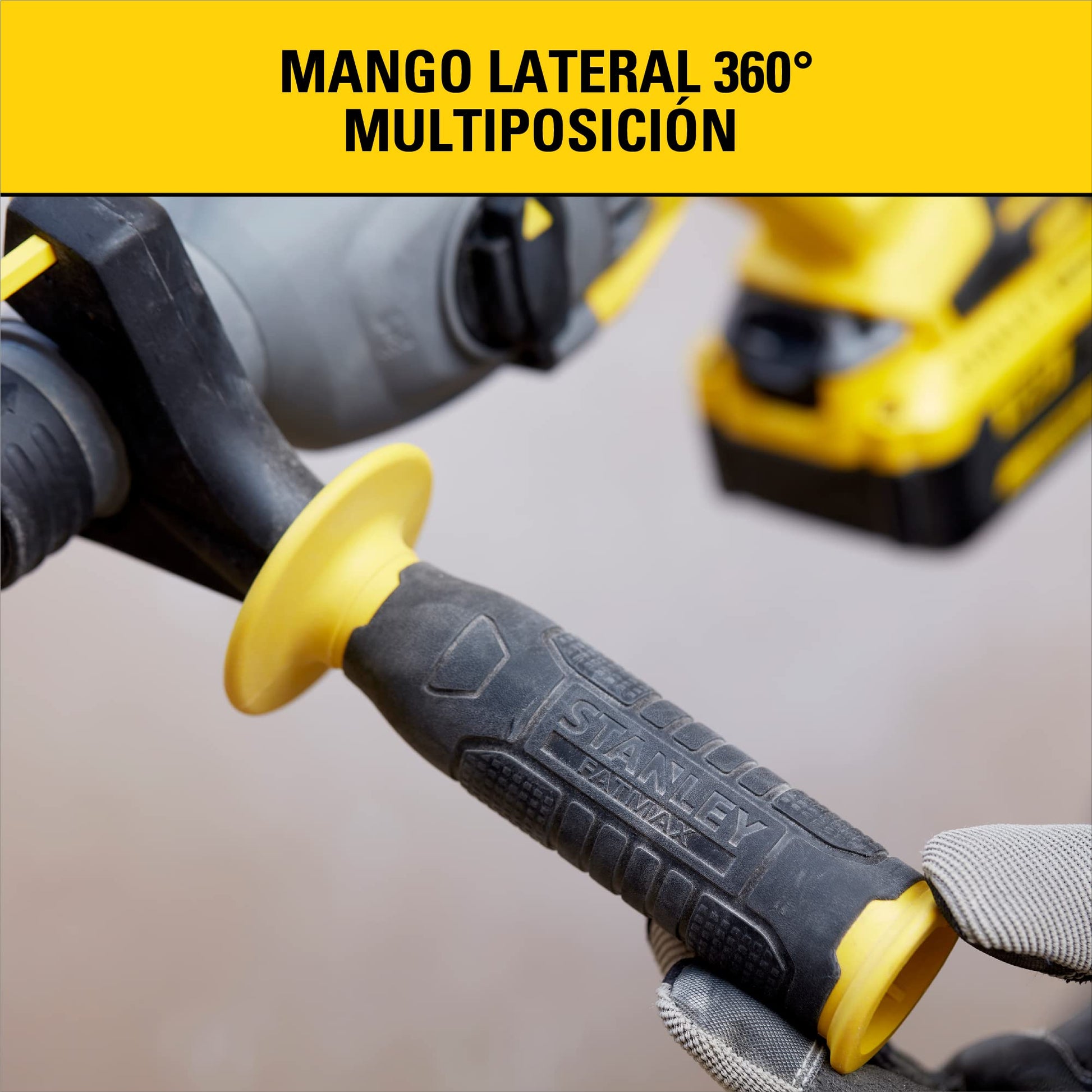 STANLEY Rotomartillo Inalámbrico 1-1/8" (22mm), Incluye Baterías, Cargador y Caja de Herramientas, SBH900M2K