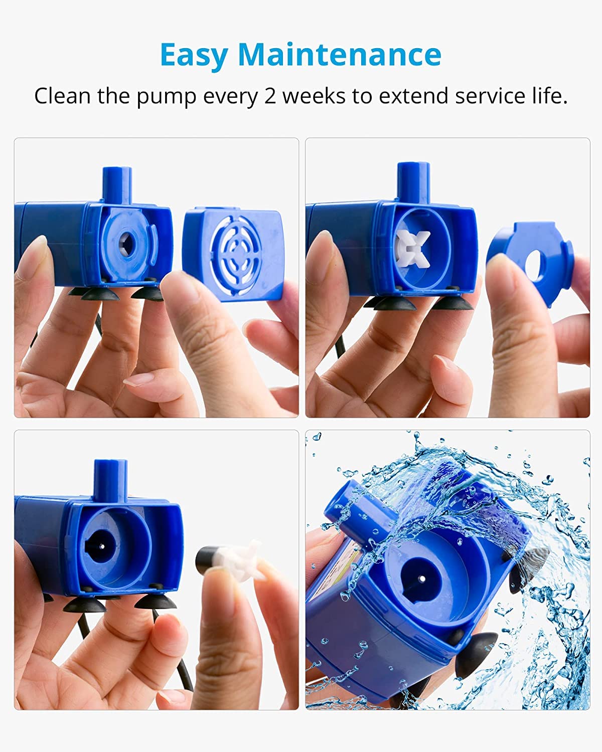 Bomba De Fuente De Agua Para Mascotas, Bomba De Fuente De Agua Para Gatos DR-DC160 Actualizada, Repuesto Para Fuente De Agua Automática Para Mascotas, Dispensador De Fuente De Agua Para Gatos