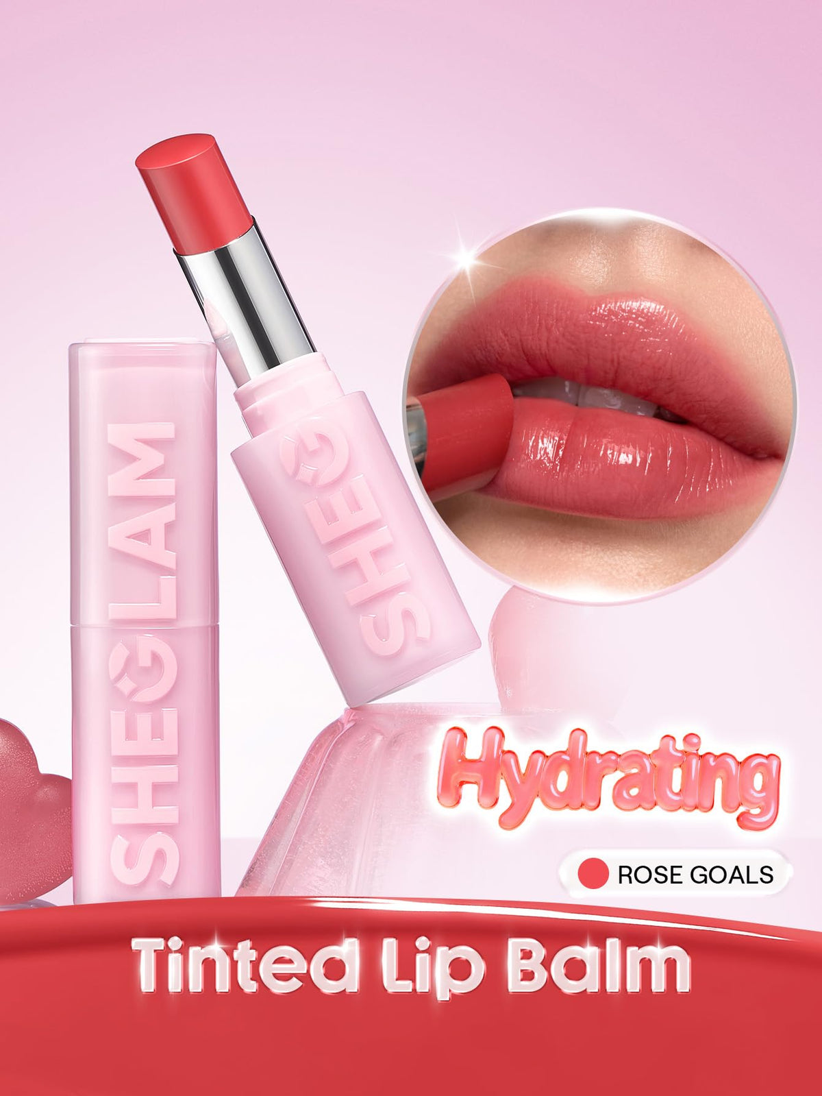 SHEGLAM Bálsamo labial Silk Slip con aceite - 108 Rose Goals