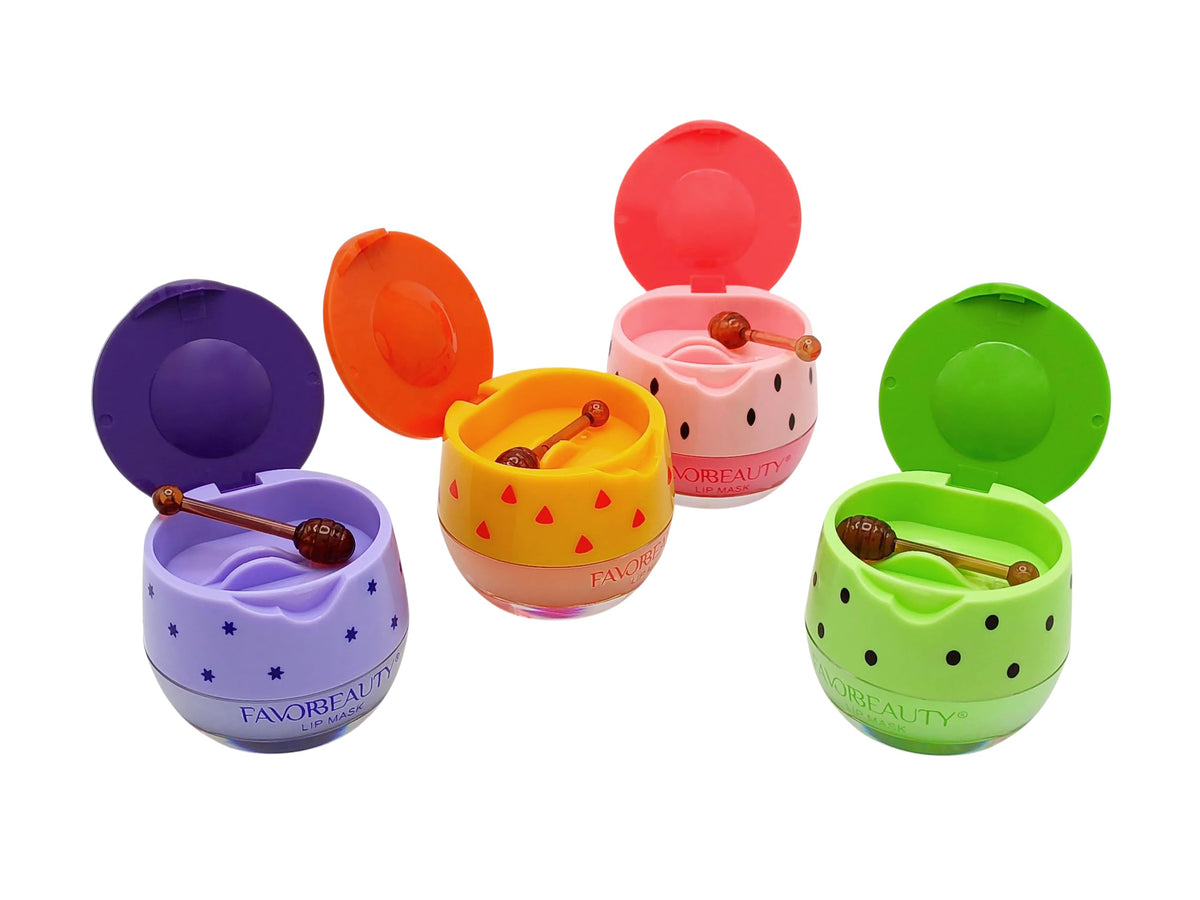 Paquete de 12 Bálsamos Labiales En Forma de Tarro de Miel, Contiene 6 ml Por Pieza, Repara e Hidrata Dejando Un Brillo Labial.