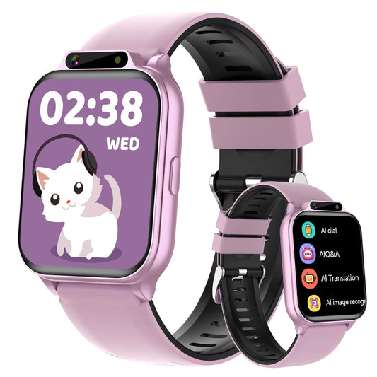 Reloj Inteligente para Niños con IA Integrada, Rastreador de Fitness de 1.85 Pulgadas, Frecuencia Cardíaca y Monitor de Sueño