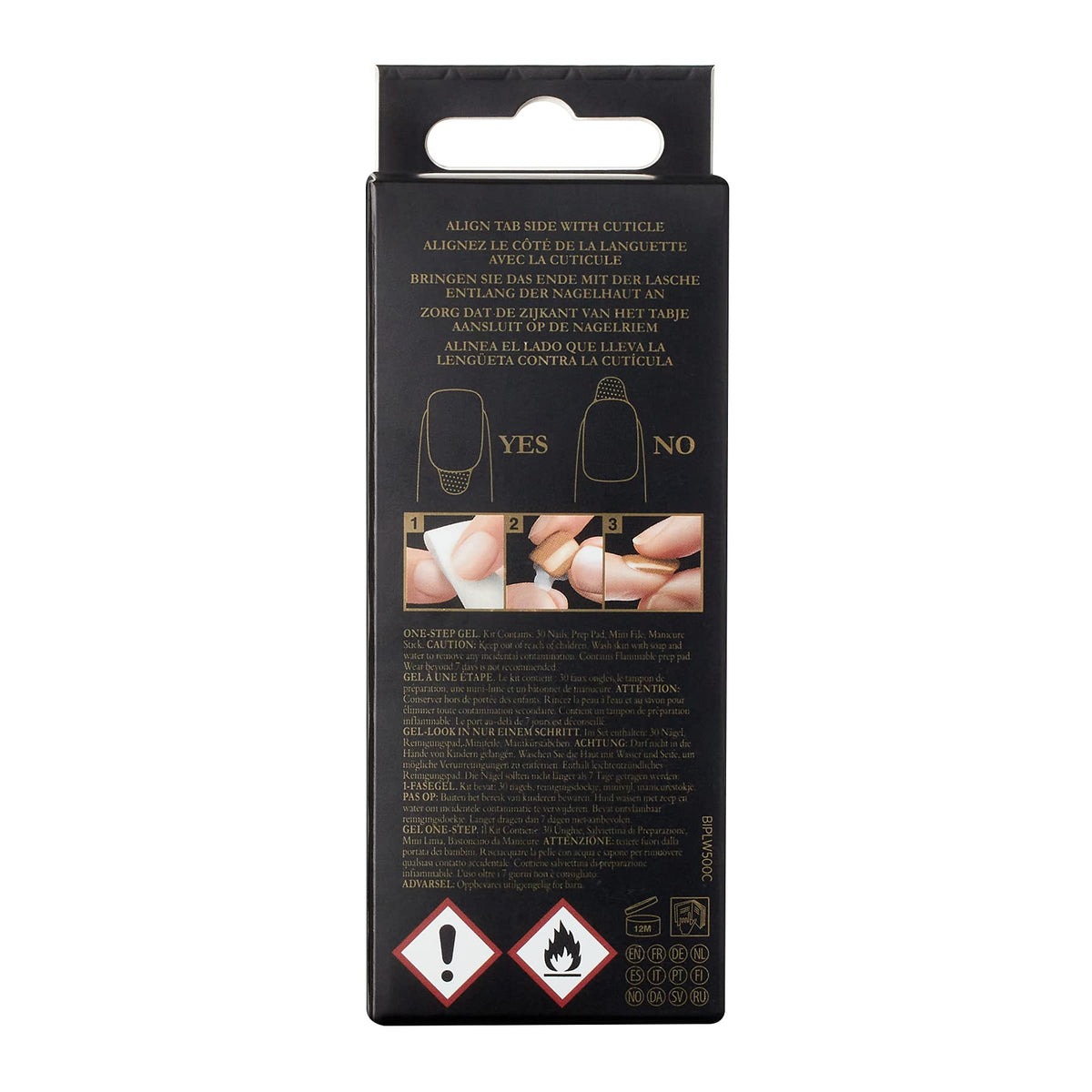 KISS imPRESS - Kit de manicura de colección Couture de uñas a presión, "Lavish", adhesivo patentado superagarre, 30 uñas postizas con 12 uñas decorativas