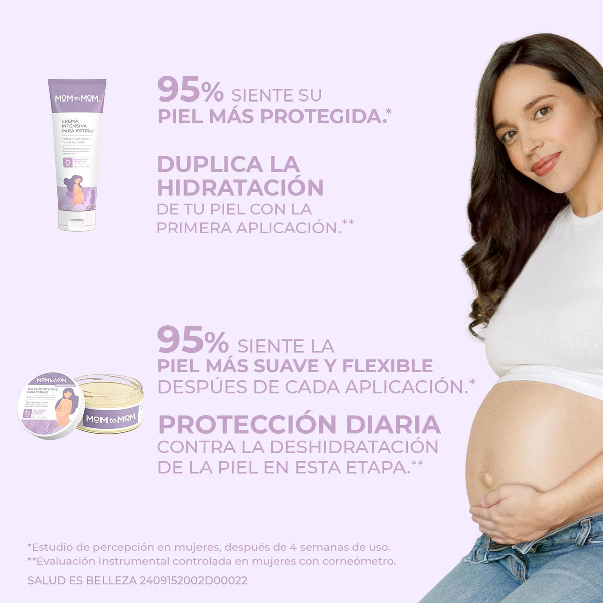 MOM to MOM Kit Etapa B + SPA Protege intensivamente y Consiente la Piel en los últimos meses del Embarazo