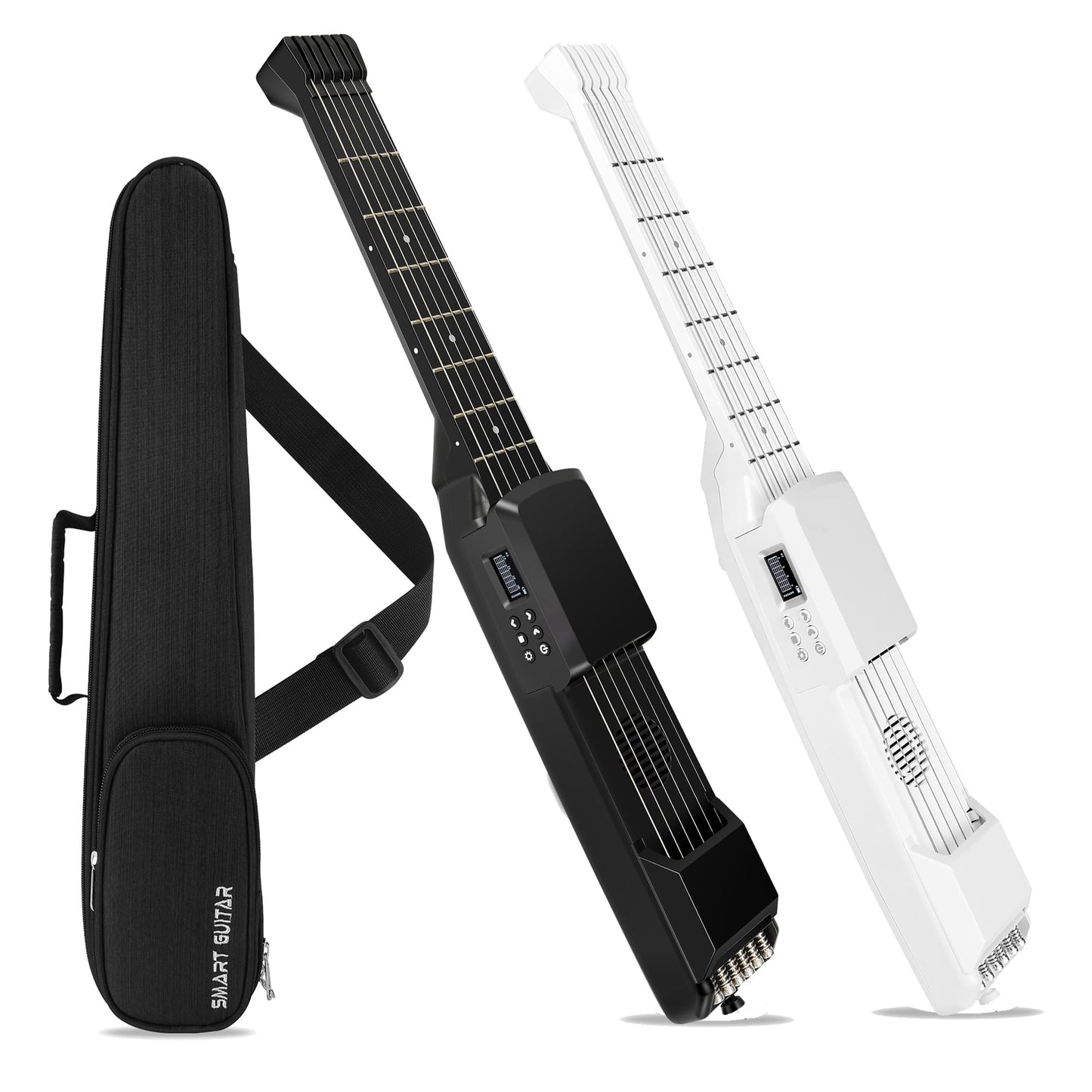 PEFEEL - Cuello de guitarra portátil para principiantes AI LCD (negro)