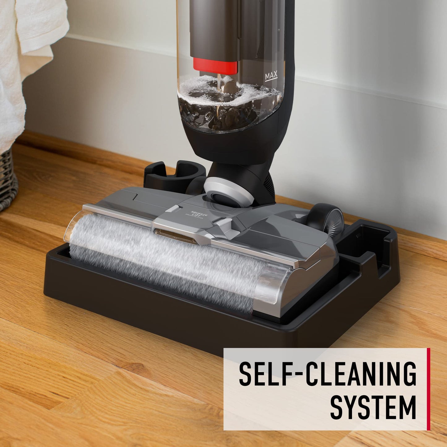 Hoover Streamline - Máquina limpiadora de Suelos Duros con Cable, máquina de Limpieza de Suelos en seco y húmedo, Sistema de autolimpieza, Ideal para Madera Dura, Vinilo de Lujo, Azulejos y más