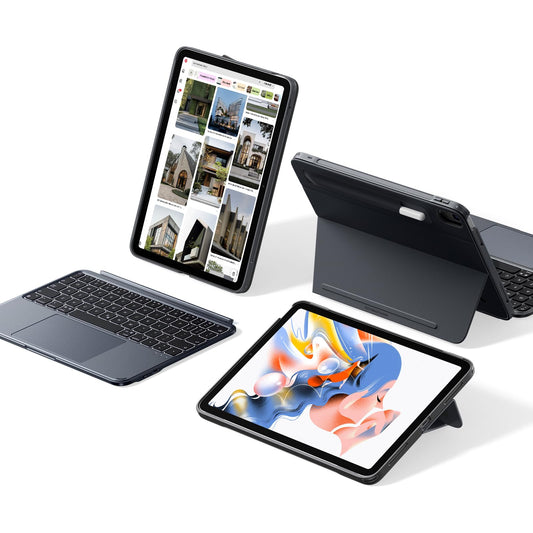 Funda para iPad 11 ESR negro con Teclado y Soporte Multiángulo