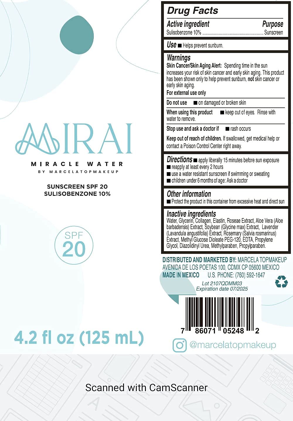 Mirai Miracle Water