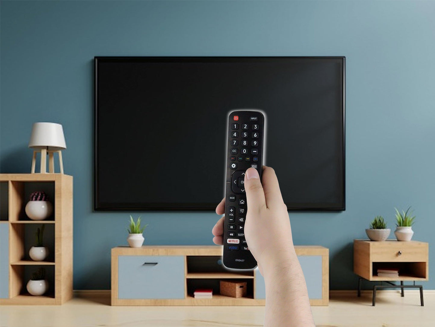 Control Expert Control Remoto Smart TV Compatible con HISENSE En2ai27h 4k Directo