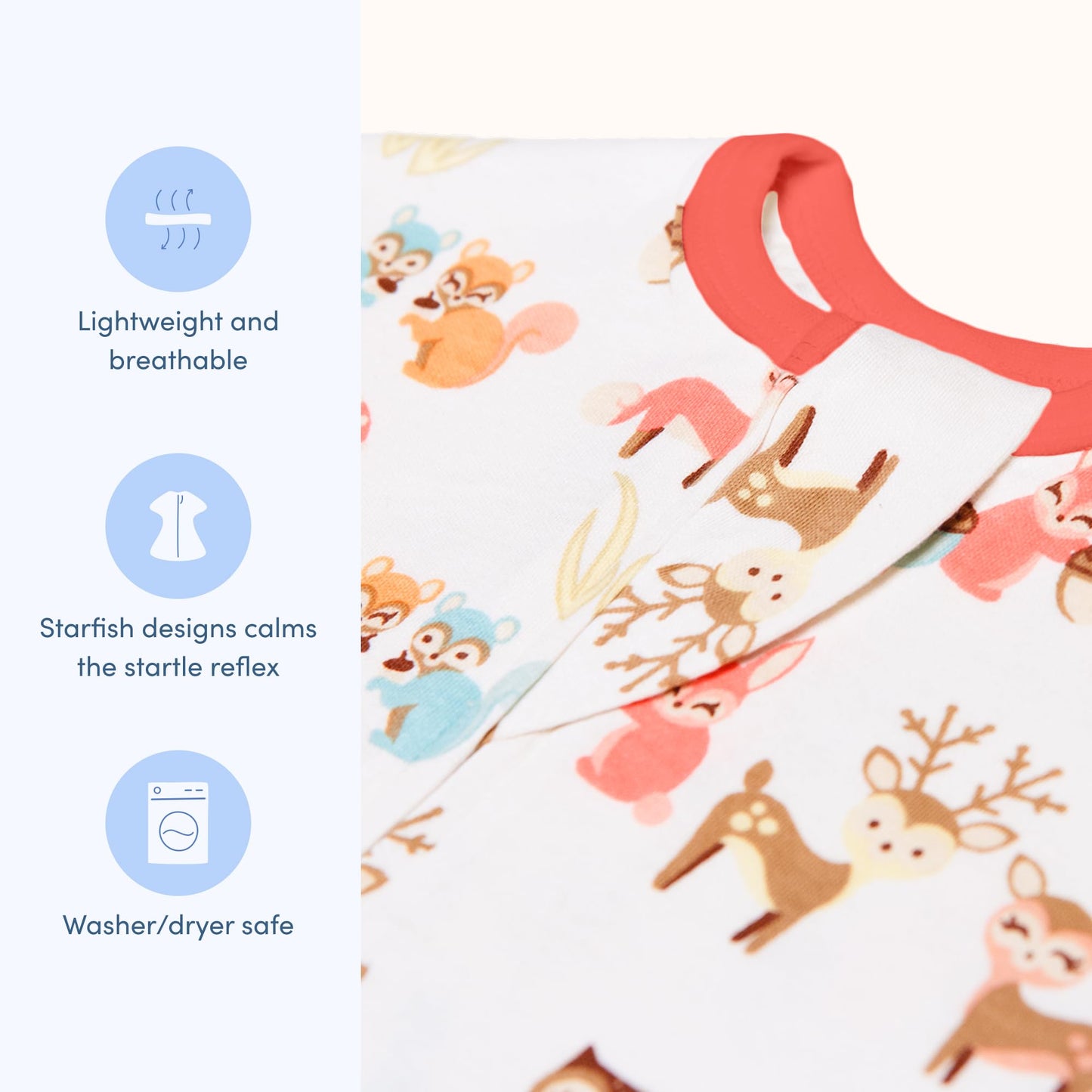 SleepingBaby - Manta de transición con cierre y cierre – Manta acogedora para bebé con cierre y comodidad – Manta espaciosa para facilitar los cambios de pañales, Woodlands, S (4-8 meses)