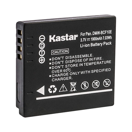 Kastar - Batería para Panasonic DMW-BCF10 DMW-BCF10PP A59 y Lumix DMC-FS12 FS15 FS25 FS4 FS42 FS6 FS7 FX40 FX48 FX500 FX550 FX580 F2 F3 FH1 FH20 FH22 FH3 FT3 FT4 FX68 FX700 FX75 TS1 TS2 TS3 TS4