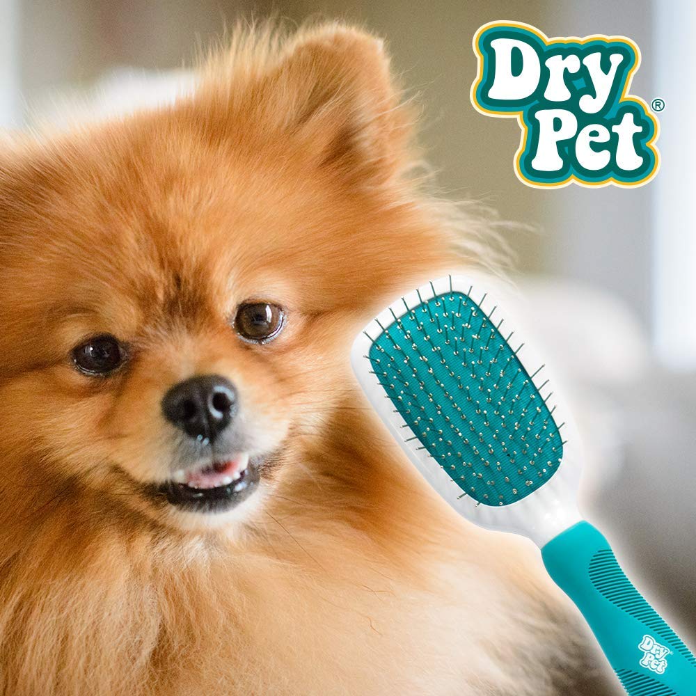 Cepillo Doble Grande Fancypets con Cerdas y Púas de Acero para Perro