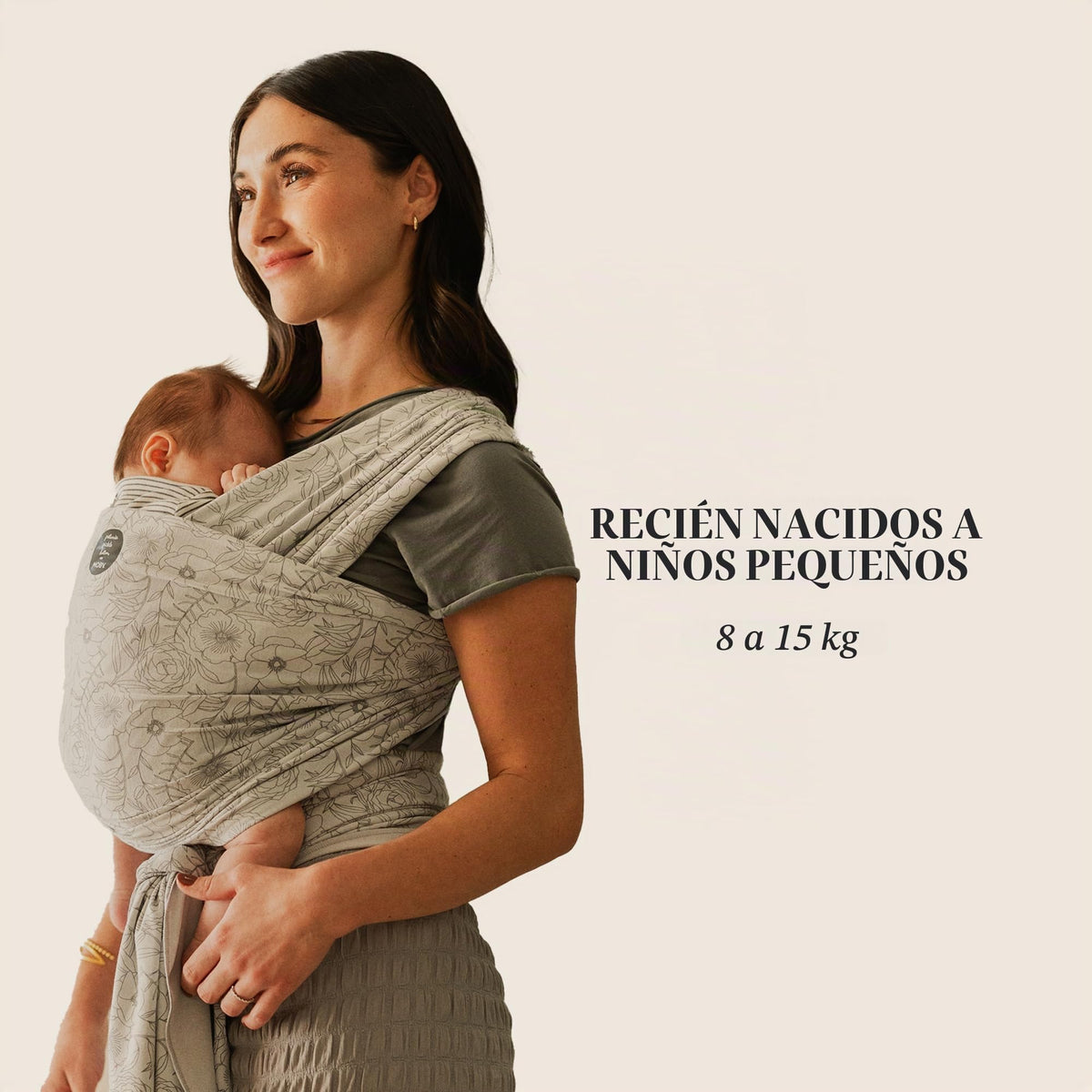 Portabebés Envolvente Moby Classic de Petunia Pickle Bottom para Recién Nacidos hasta Niños Pequeños (8-33 libras), Portabebés Tipo Cabestrillo Infantil, Diseño Ligero y Manos Libres, Ajustable para