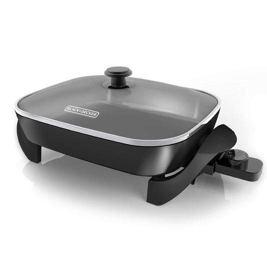 black & decker Electric Skillet, Negro, 30.48 cm x 38.1 cm, 1