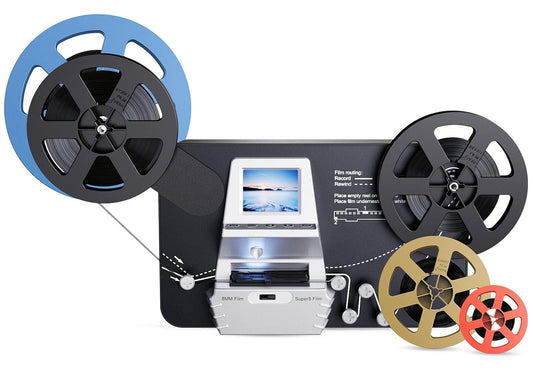 Digitalizador de película de 8 mm y Super 8 mm con visualización de 2.4 Pulgadas, el escáner de película Convierte el Marco de película por Marco a Archivos MP4 Digitales para visualizar,