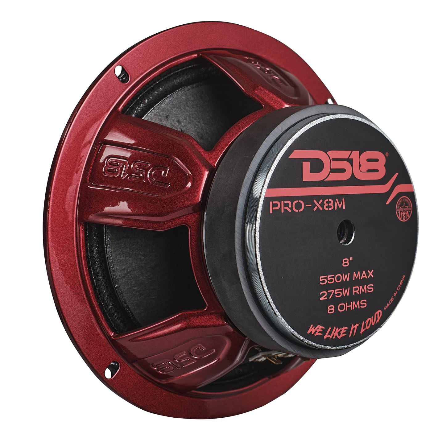 DS18 PRO-X8M Pro Series 8-Inch Midrange Loudspeaker 275 Watts RMS, 550 Watts MAX Power