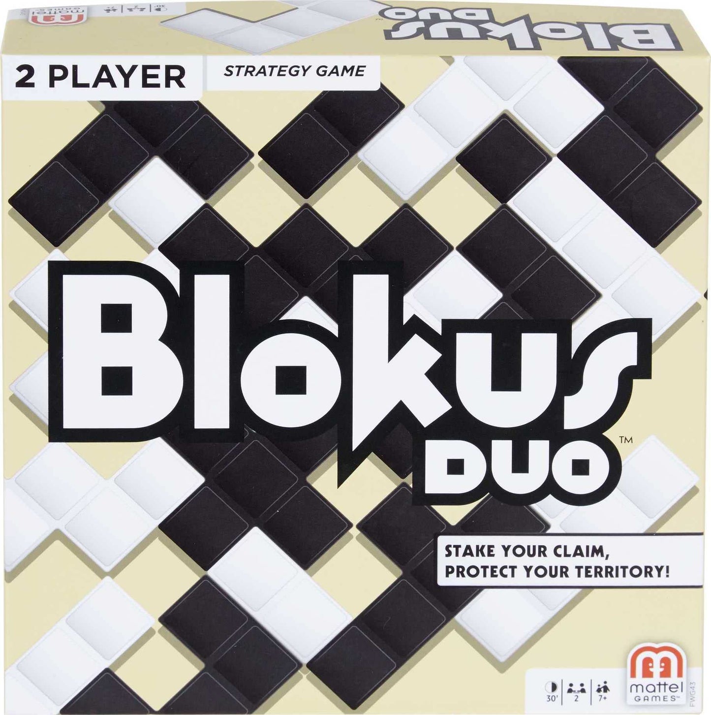 Juego de Mesa Blokus Duo Mattel Games Blanco Negro Estrategia para Niños y Adultos
