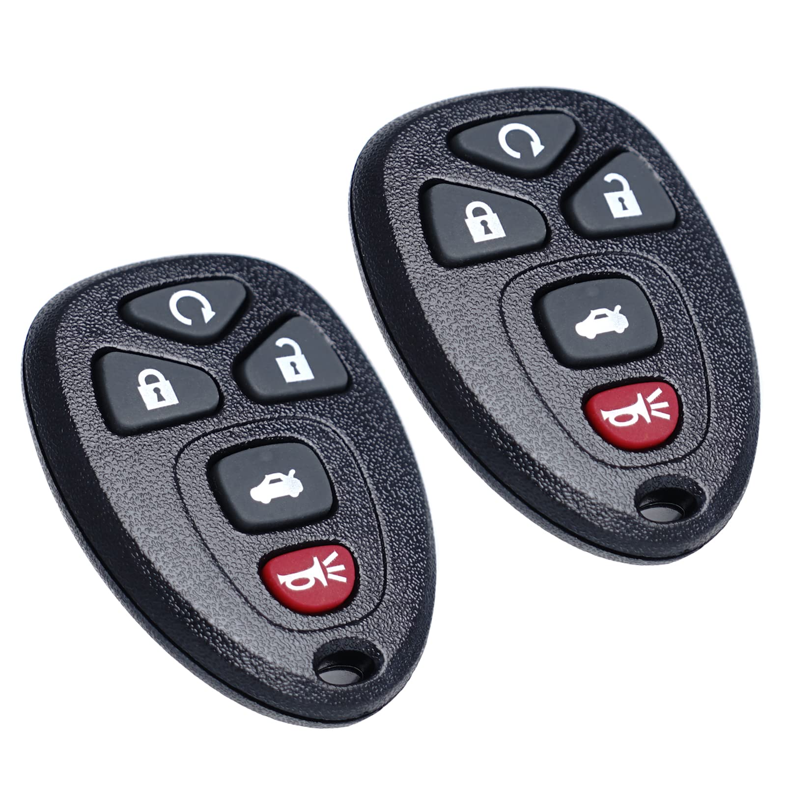 MechanMagic - Juego de 2 controles remotos de repuesto para Chevy Impala 2006-2013 Cadillac DTS Buick Lucerne 2006-2011 Chevrolet Monte Carlo 2006-2007