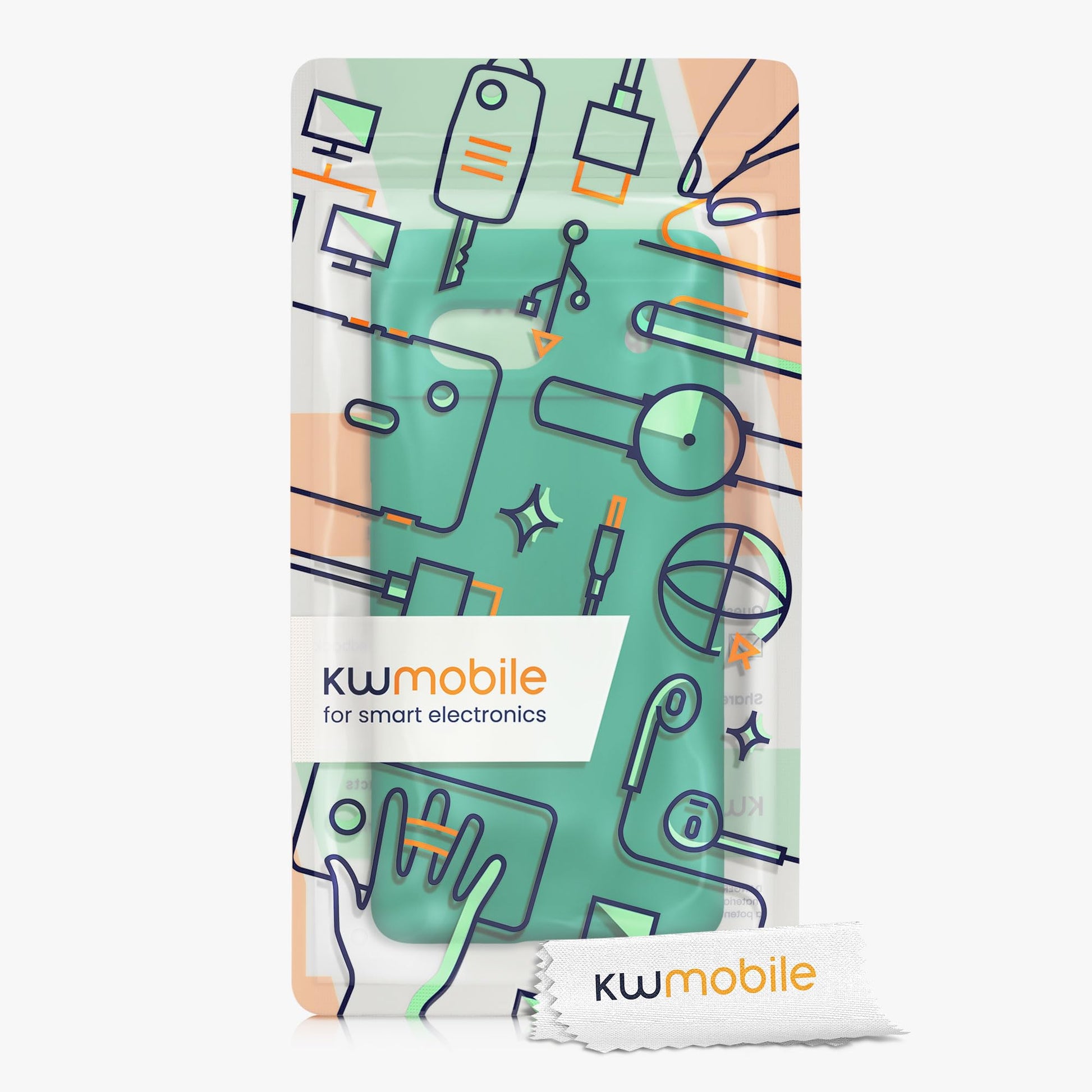 kwmobile Carcasa Compatible con Google Pixel 7a Funda - Case TPU y Silicona antigolpes - Apto Carga inalámbrica - Verde Esmeralda