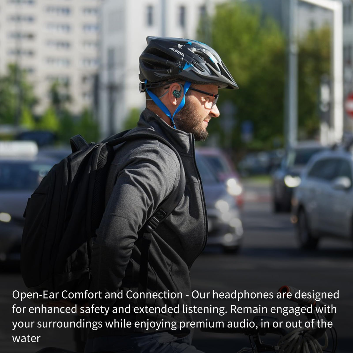 Auriculares de Natación de Conducción Ósea Bluetooth 5.3 IP68 Impermeable Memoria 8G para Correr y Ciclismo
