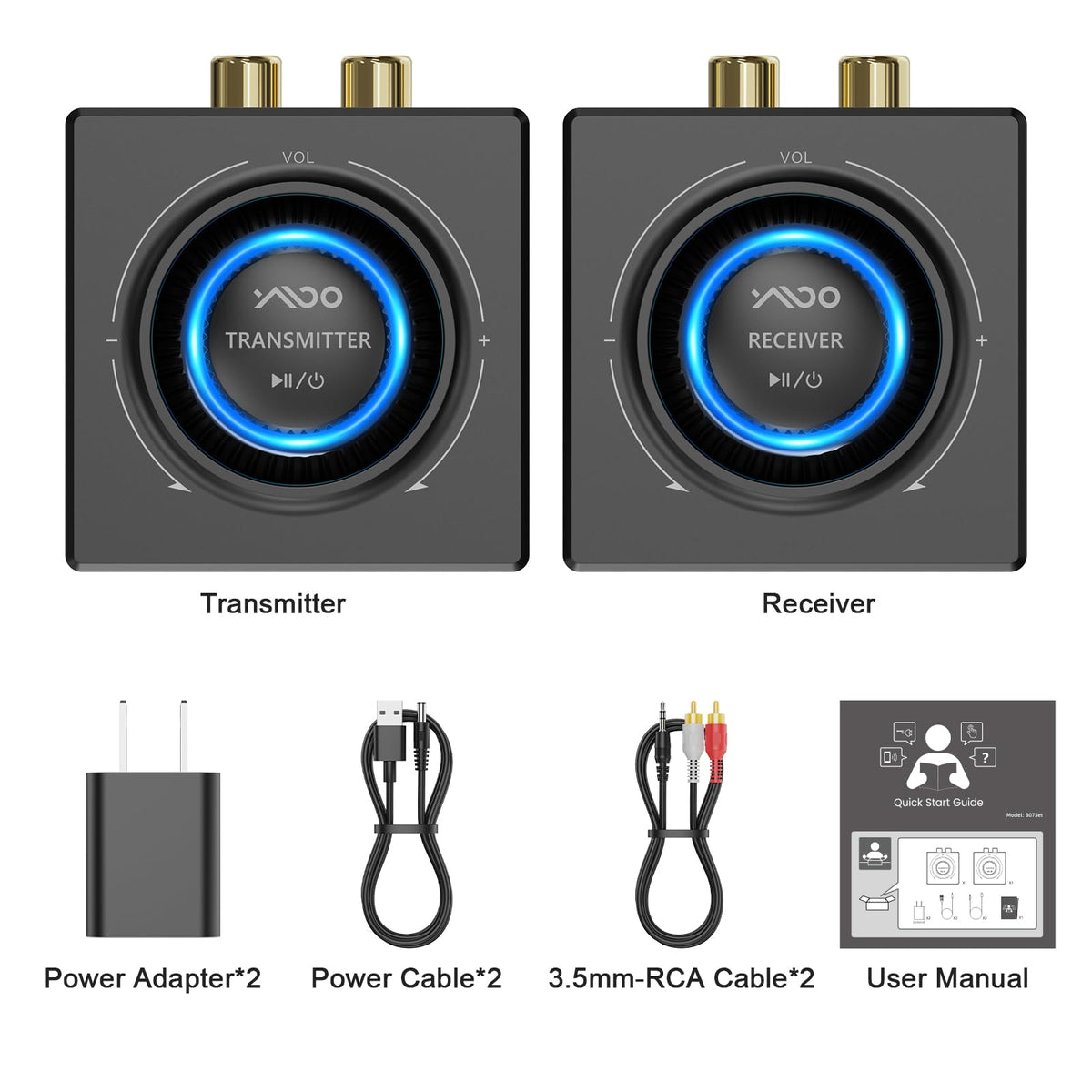Adaptador de Audio Bluetooth YMOO B07Set 5.3