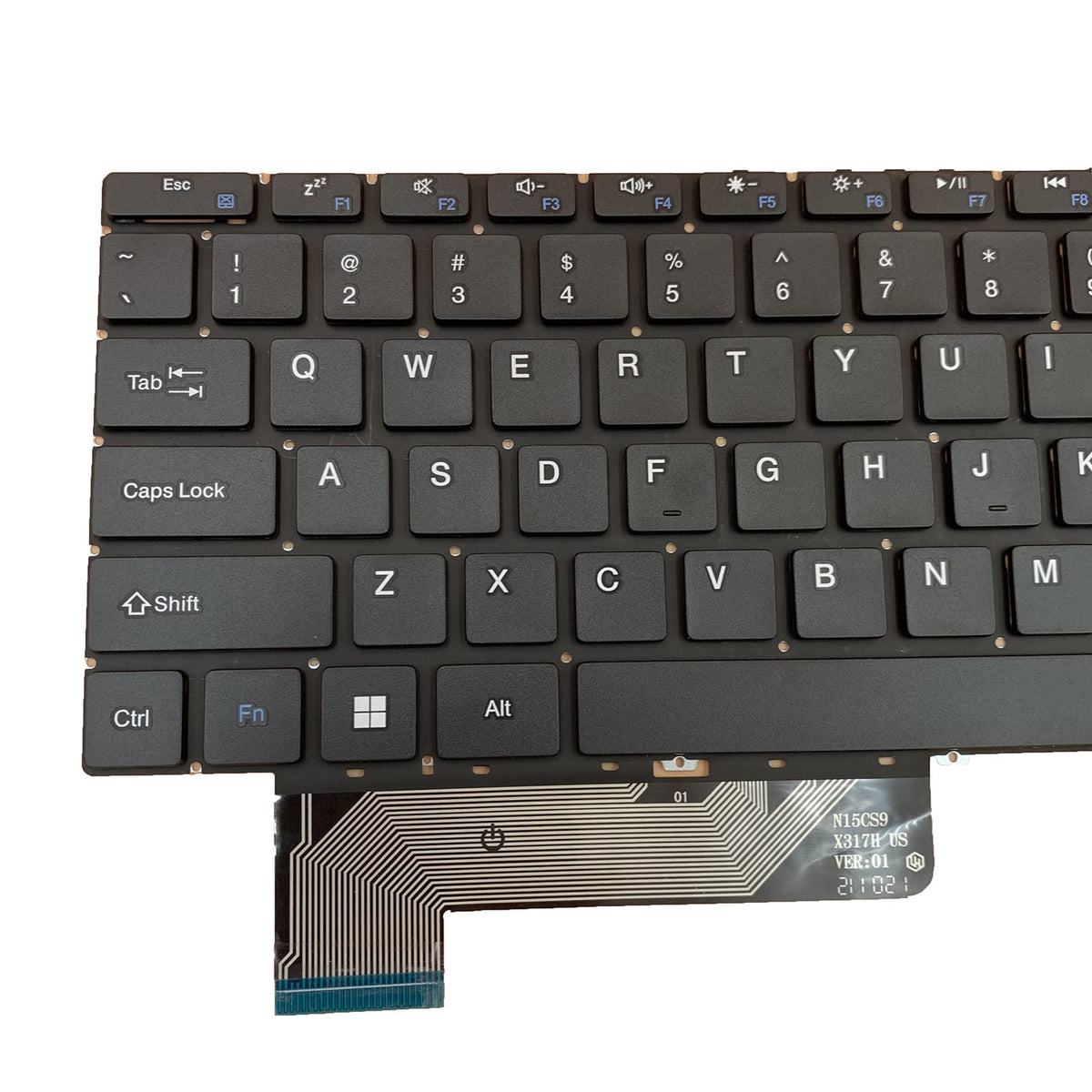 Teclado de Repuesto Siakoocty Negro para Portátil GWTN156 Series