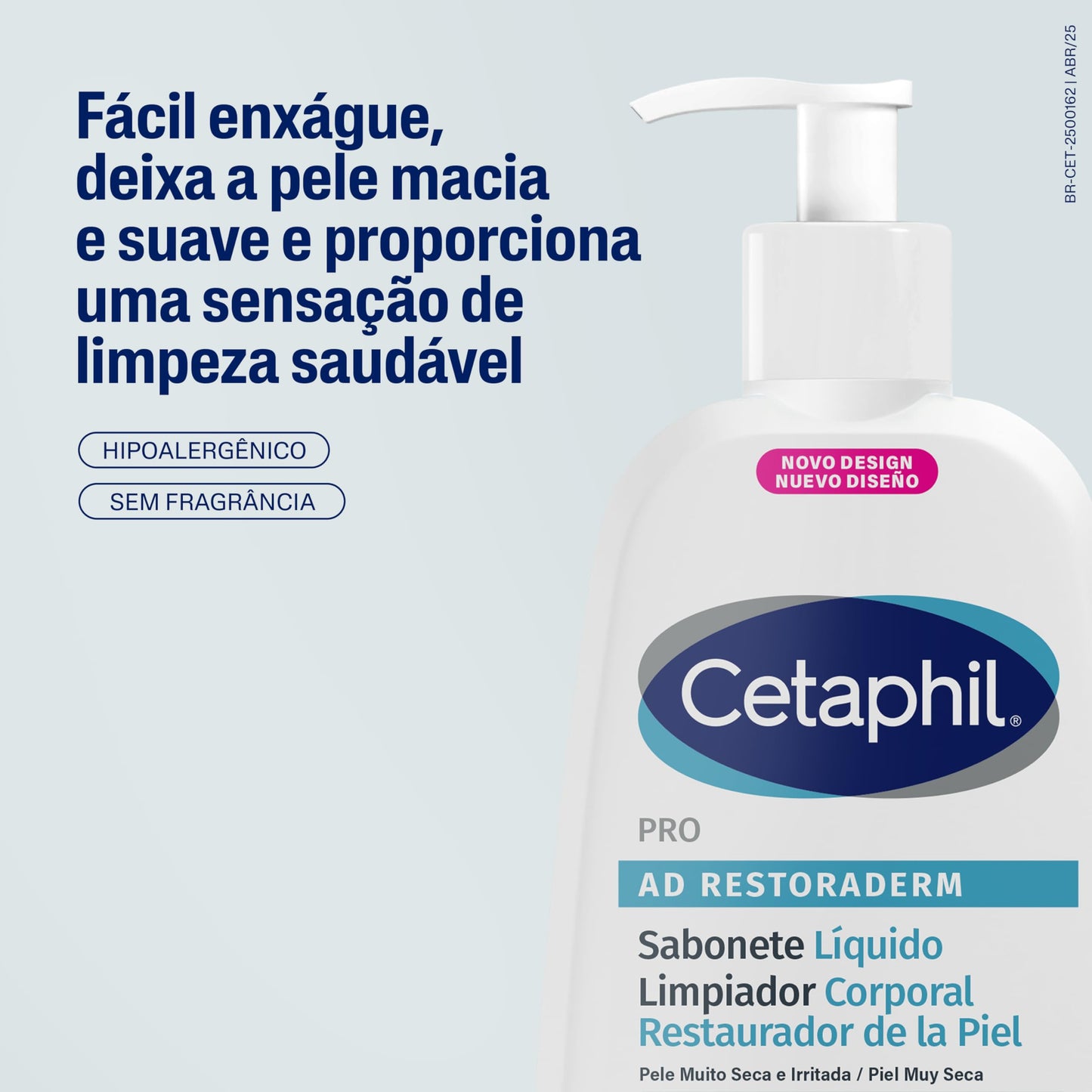 CETAPHIL® Pro AD Restoradeerm jabón corporal 236 ml, para Piel con Tendencia Atópica